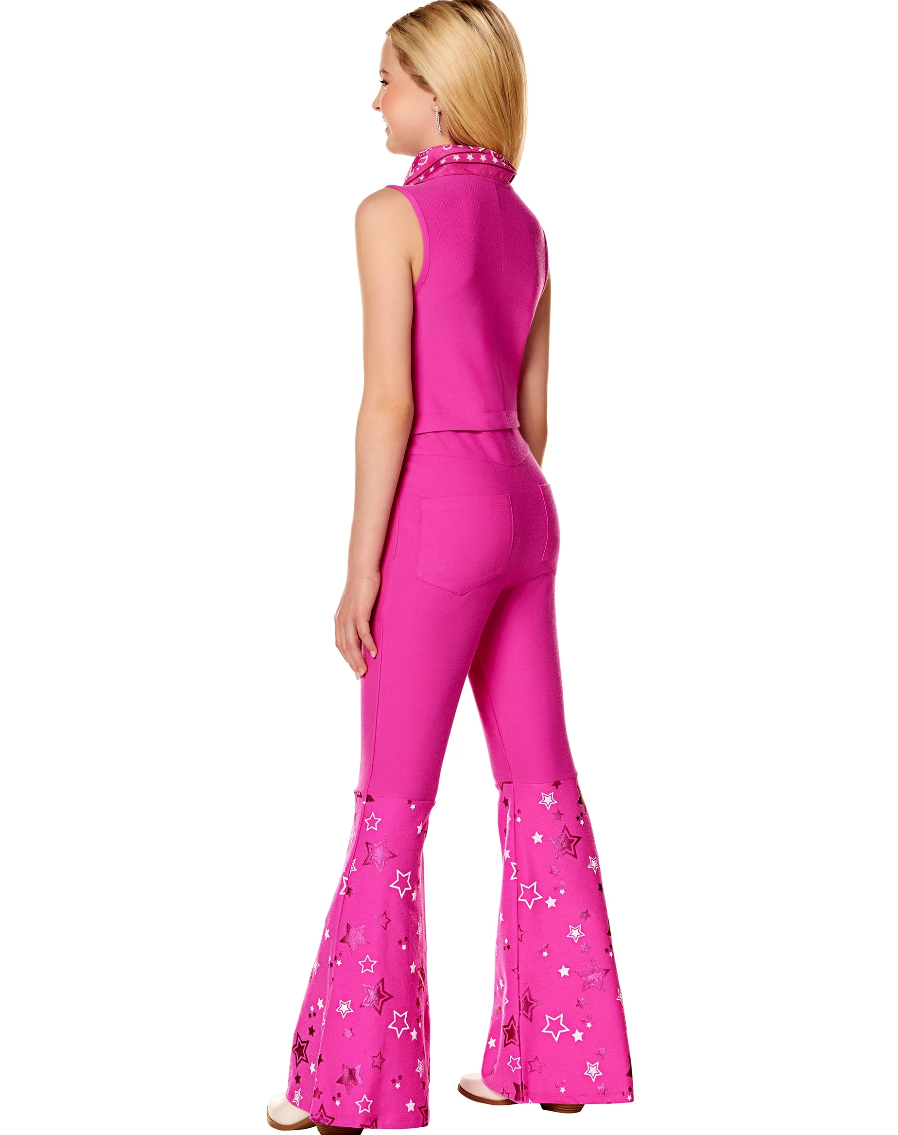 Spirit Halloween Disfraz de vaquero de Barbie para niños, con licencia oficial, traje de vaquera, disfraz de Barbie, disfraz occidental