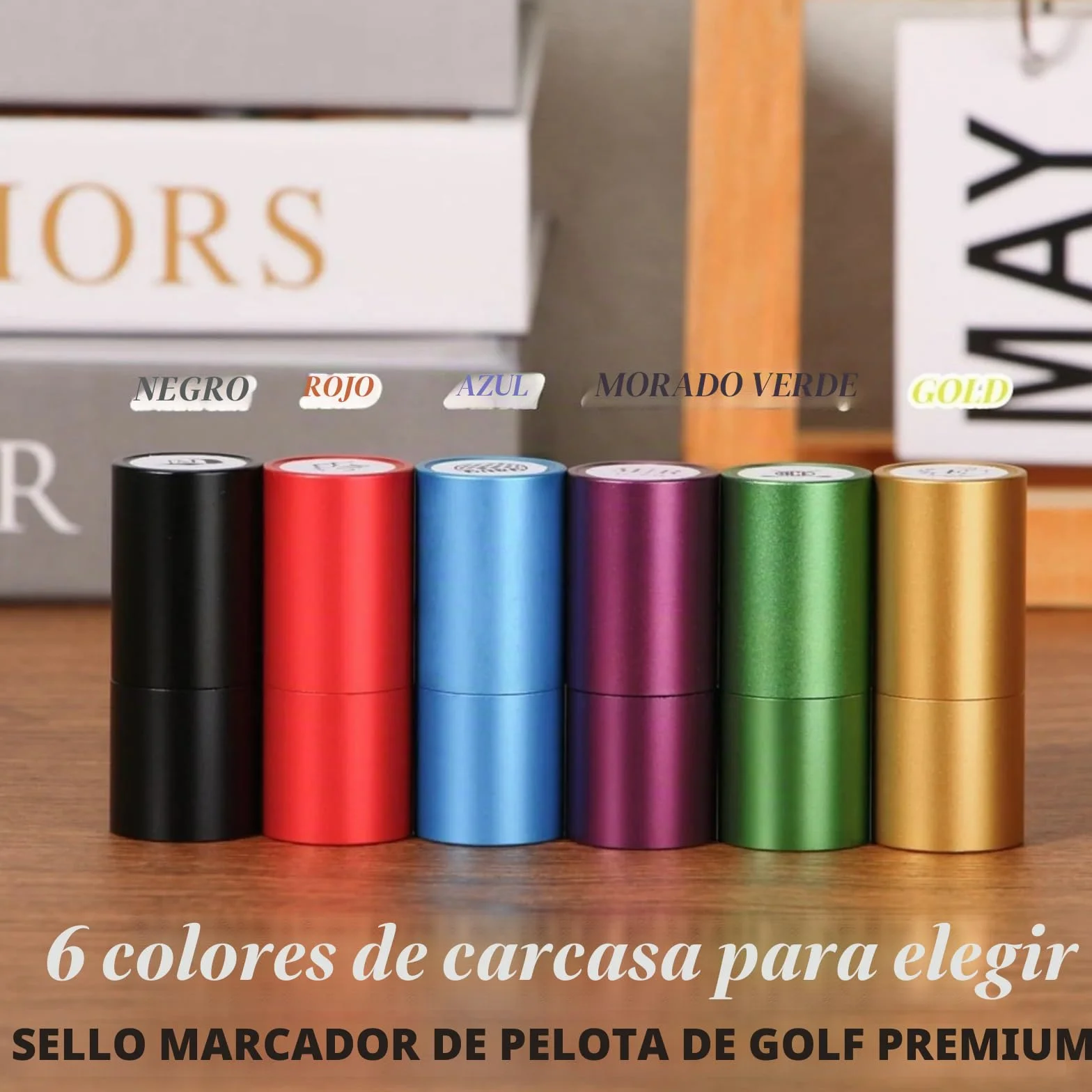 Sello de pelota de golf personalizado autoentintado con monograma para golfistas