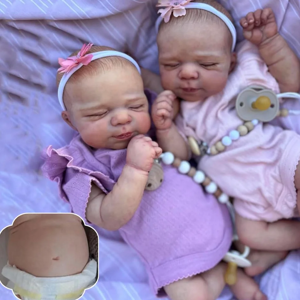 RXDOLL Muñeca bebé Reborn Realista de 45,7 cm - De Silicona Similar - para recién Nacido, anatómicamente Correcta, Impermeable