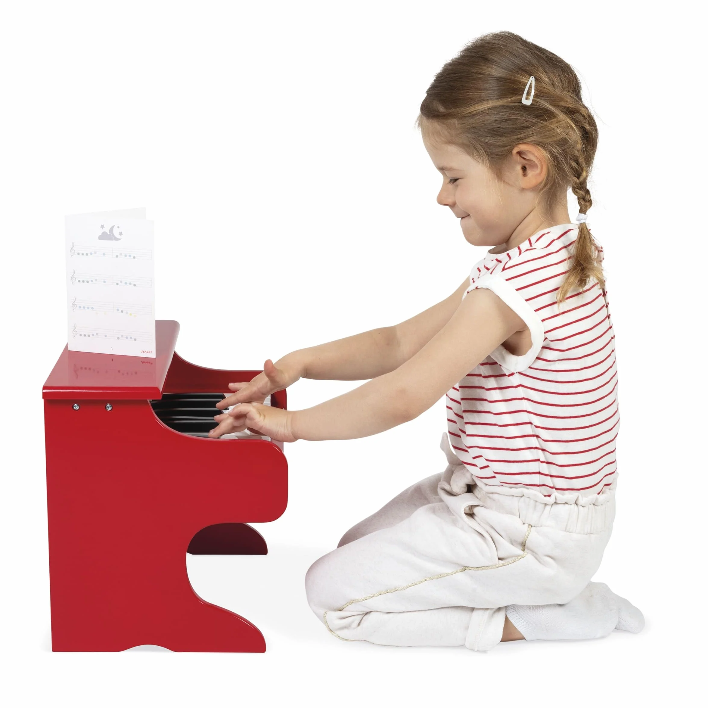 Janod - Confetti - Mi Primer Piano en Madera, Instrumento Musical para Niños, Juguete de Imitación y Estimulación del Talento Musical - Desde Los 3 Años, J07618