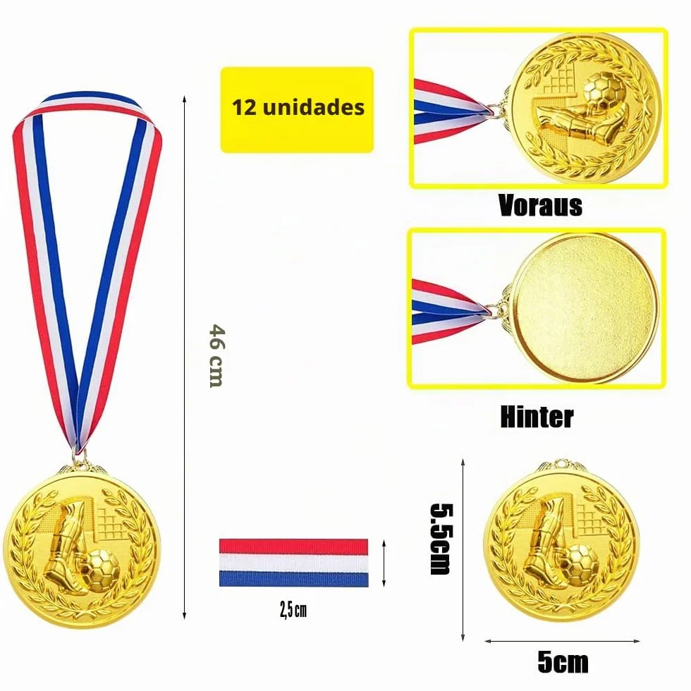 Medallas de Metal para Deporte, Competencia y Niños - Juegos Olímpicos