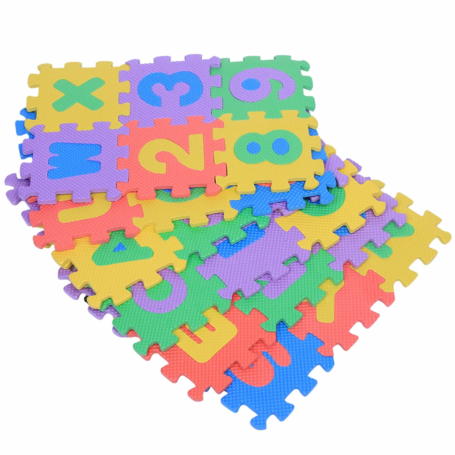 Alfombra de Juego de Espuma EVA Suave para Bebés y Niños, Alfombra de Aprendizaje de Números y Letras, Duradera y Segura, para Niños, Color Aleatorio