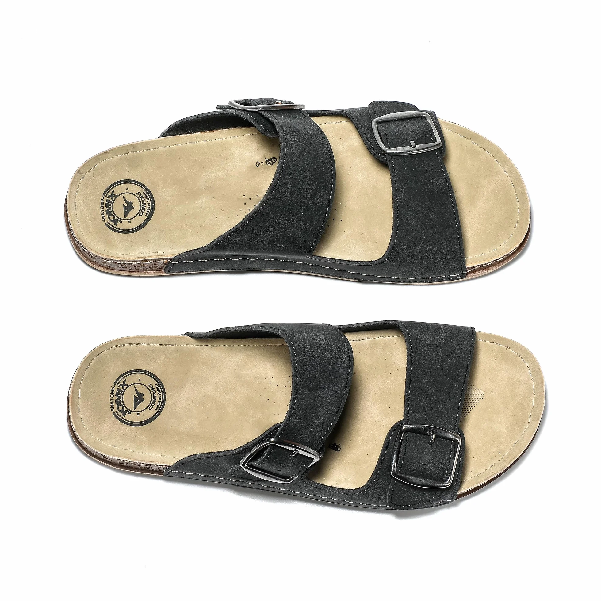 JOMIX Sandalias Hombre Verano con Hebilla Chanclas Playa Piscina
