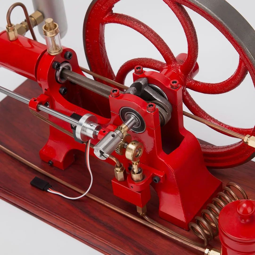 Retro Antiguo Cuatro Niveles Refrigerado por Agua Estacionario Horizontal Motor de Gasolina Modelo Regalo Para Los Amantes De Los Motores Antiguos Y Coleccionistas