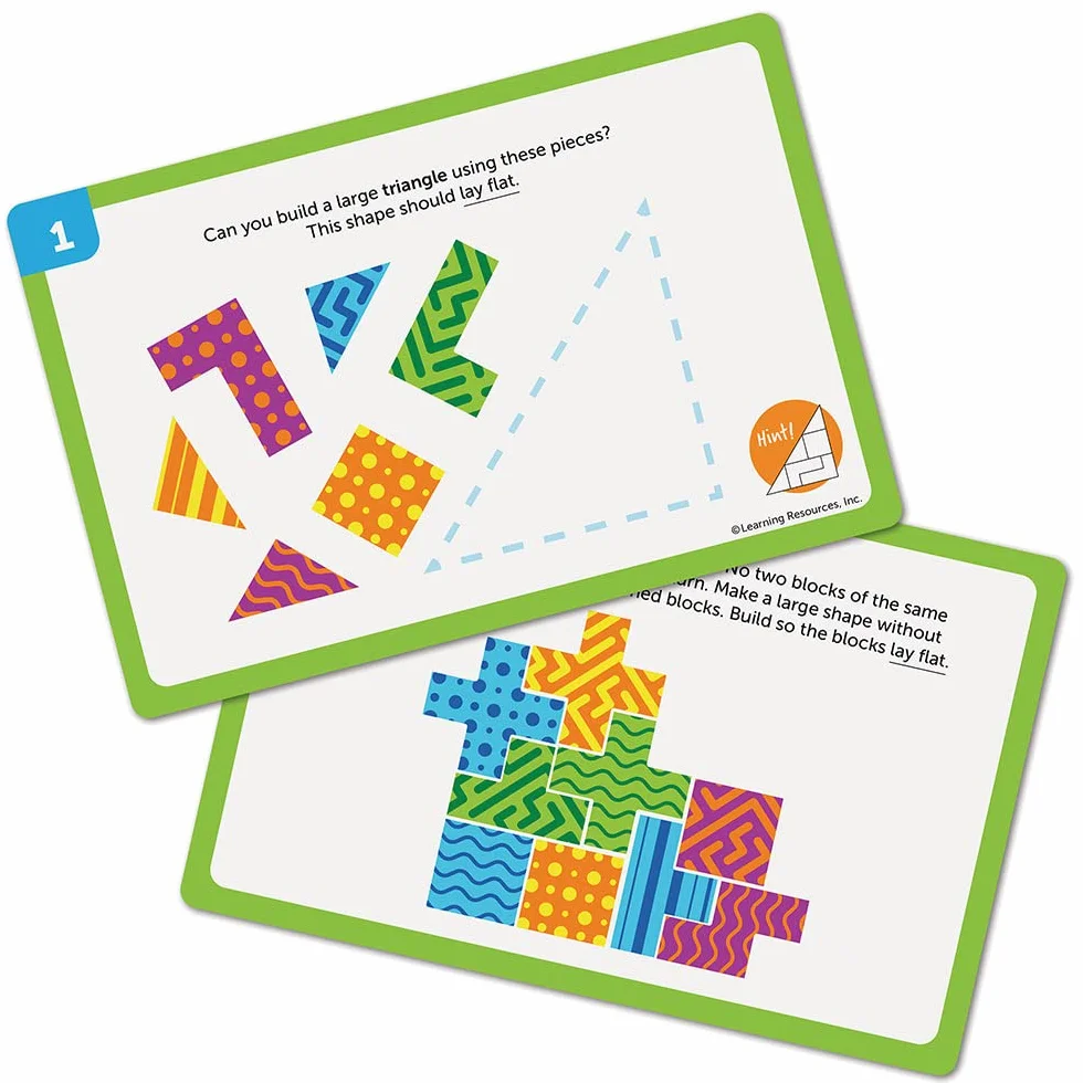 Learning Resources Brainometry – Juego Stem de Lógica y Construcción para Niños 5+ Años – 24 Piezas y 10 Tarjetas de Retos – Juguete Educativo para Pensamiento Crítico