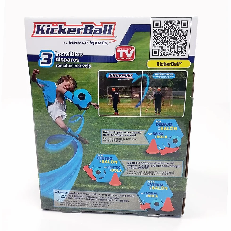 Kickerball el Balón con Efecto Que Marca una Trayectoria Curva
