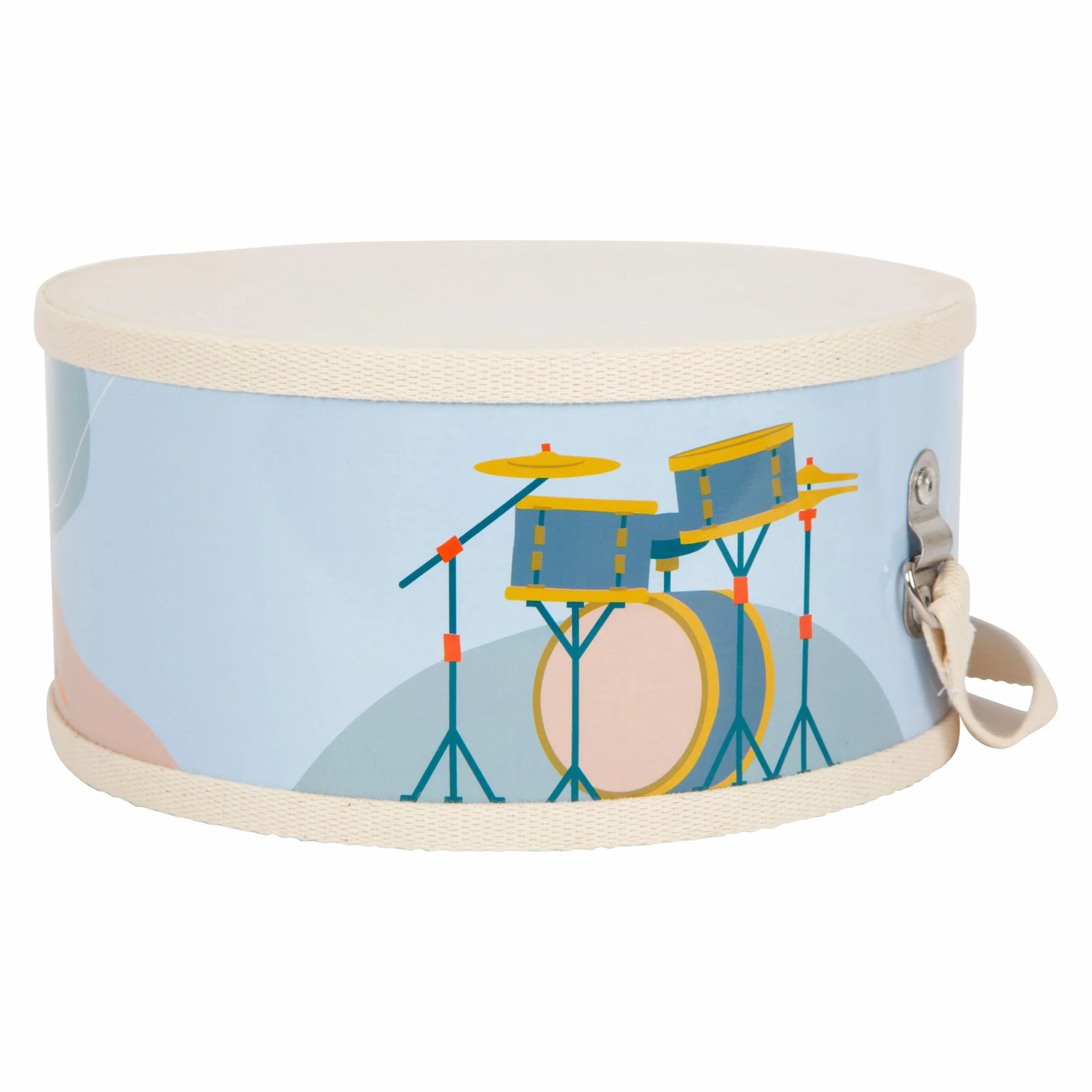 Small Foot Tambor Groovy Beats, instru. Infantil, a Partir de 3 años, de Madera, edu. Musical temprana, 12250