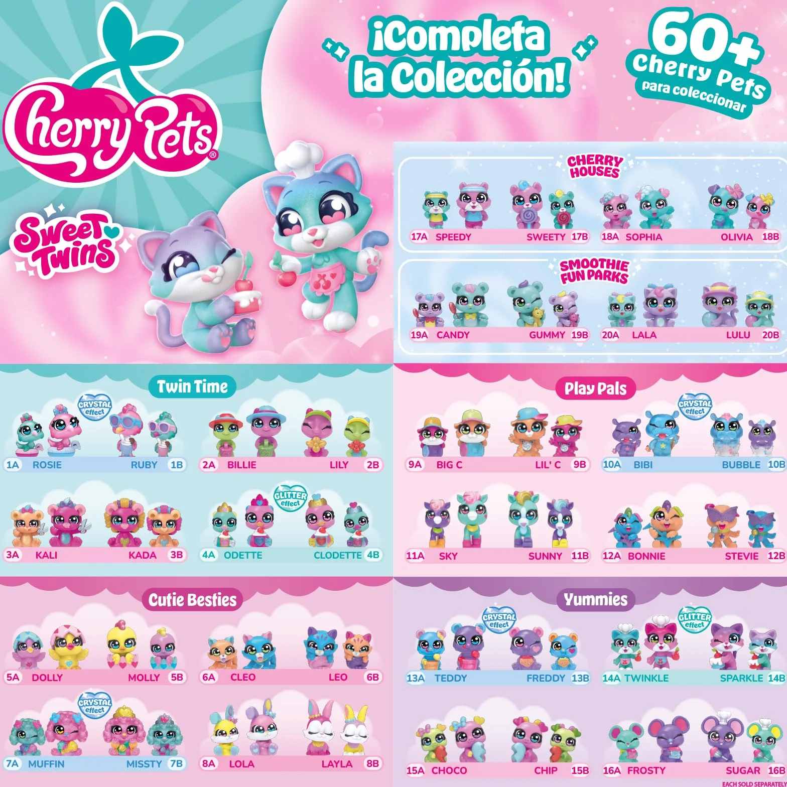 Smoothie Fun Park Bear Twins. Casita con Parque de Atracciones en Forma de Smoothie: Incluye 1 Smoothie, 2 Figuras exclusivas “Color Reveal” y 3 Accesorios