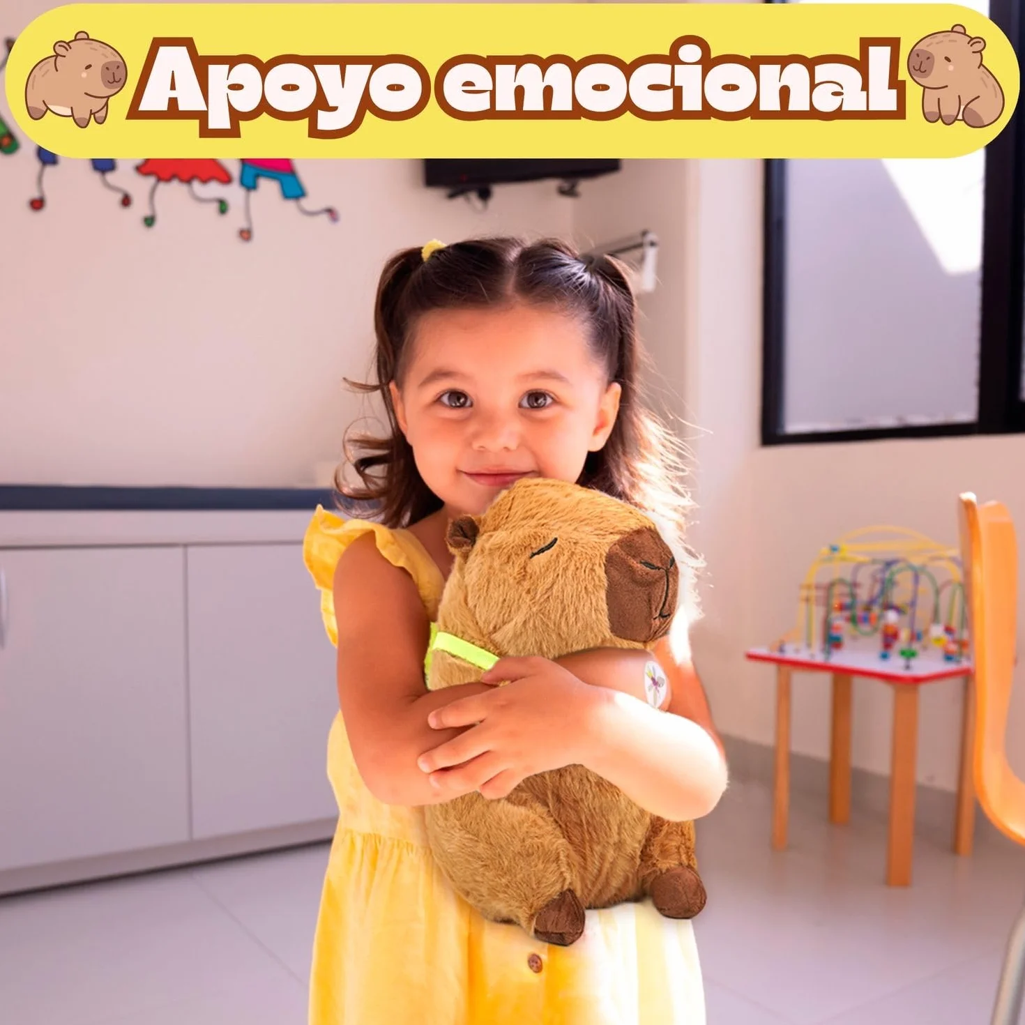 Peluche Capibara 25 cm | Capybara Kawaii Suave y Achuchable | Muñeco Capibara Peluche de Capibara Original y Tierno
