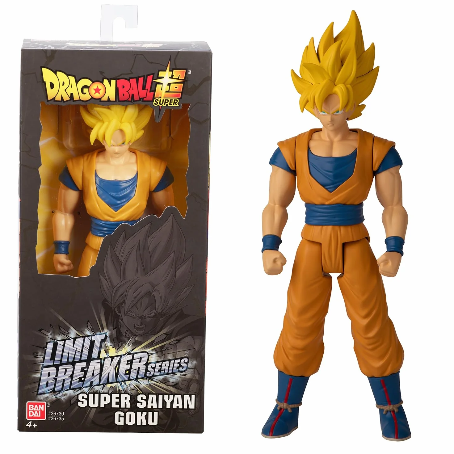 Dragon Ball Super BANDAI Limit Breaker Series Figura de Acción Goku Super Saiyan 30cm - 36735 Multicolor - Figuras articuladas Coleccionable, Ideal para fanaticos del Anime.