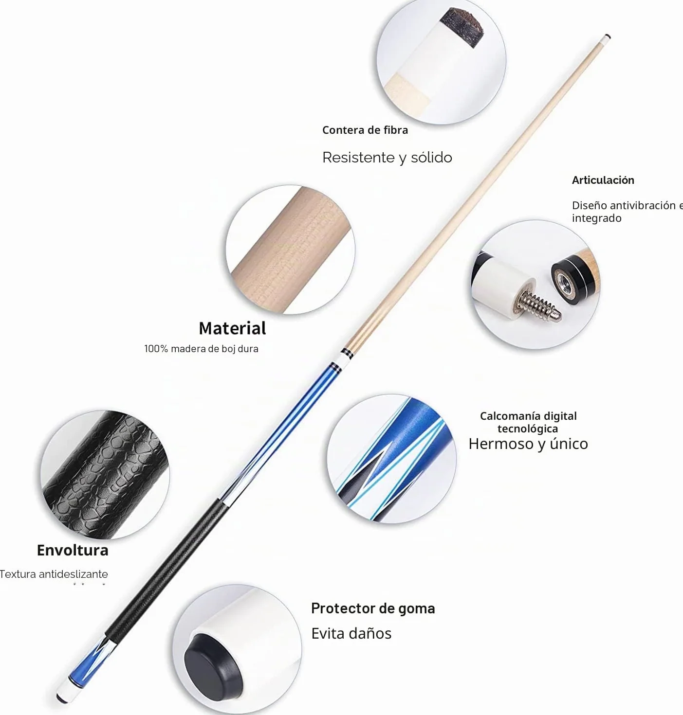 Horse Pool Cue Sticks Set of 4 Professional Hardwood Billiard Cues