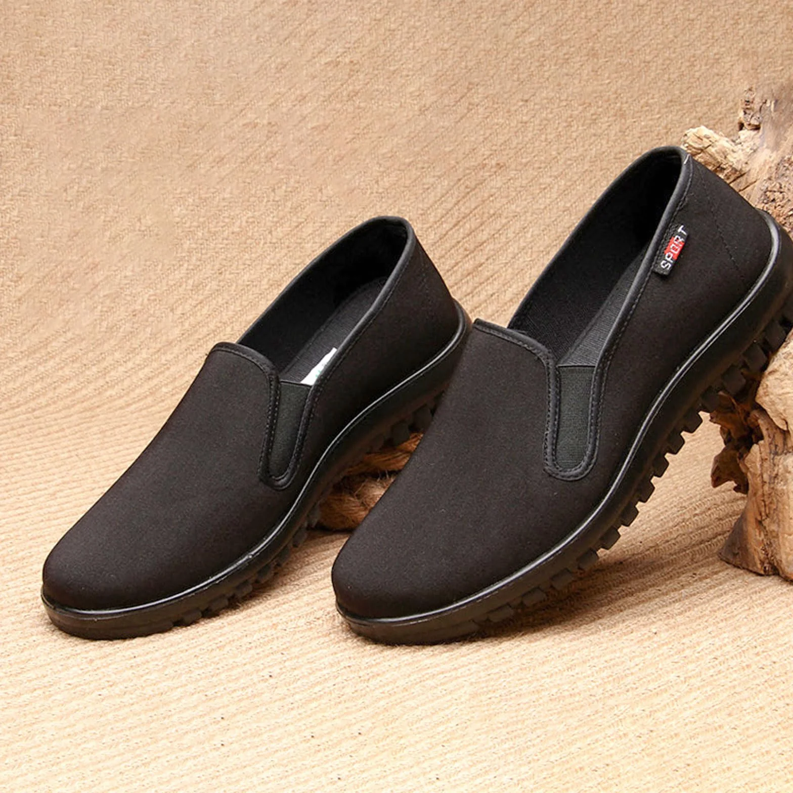 Zapatillas Kung Fu Lona Artes Marciales Tai Chi Wing Chun Negro