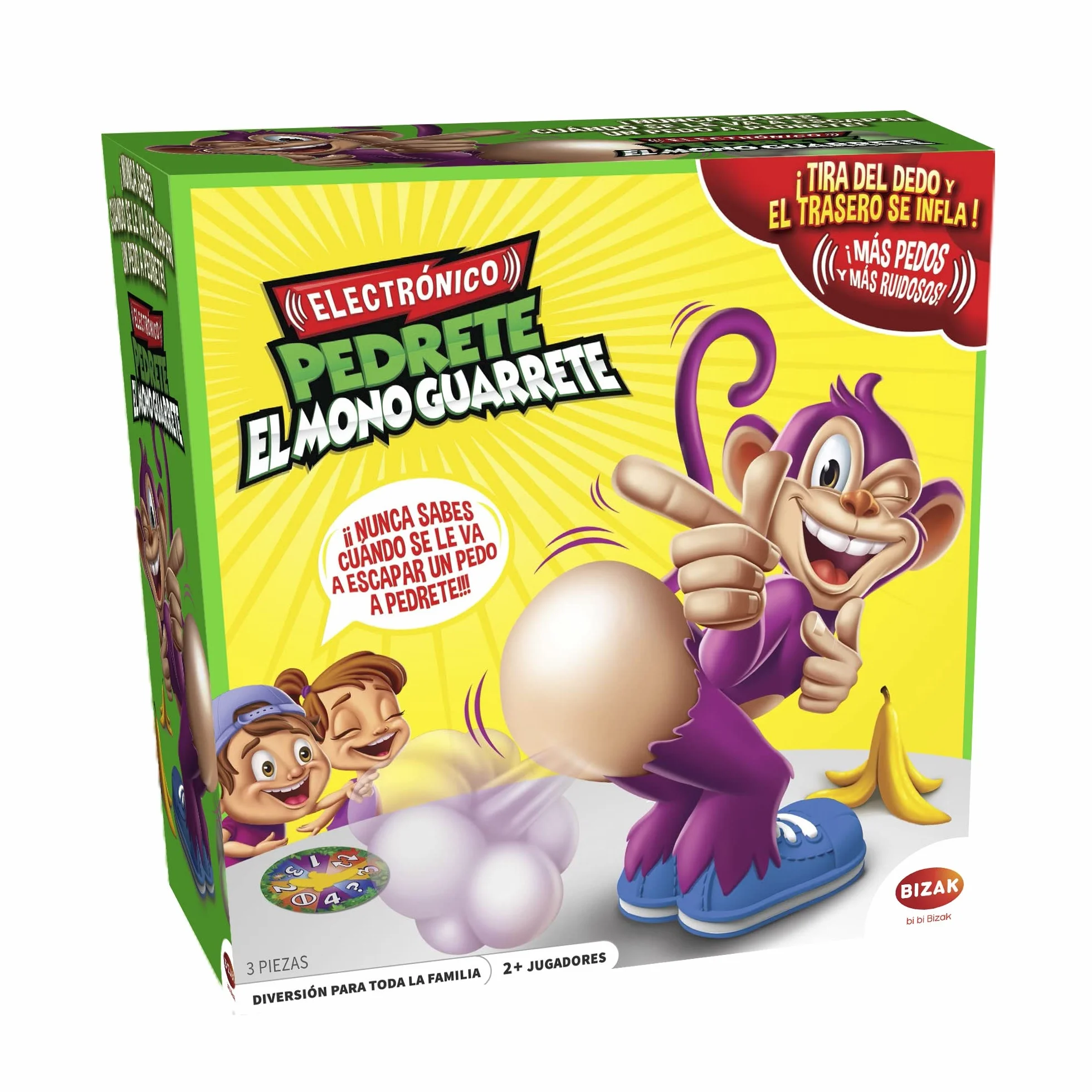 Bizak Juego Pedrete el Mono Guarrete, Multicolor, Única