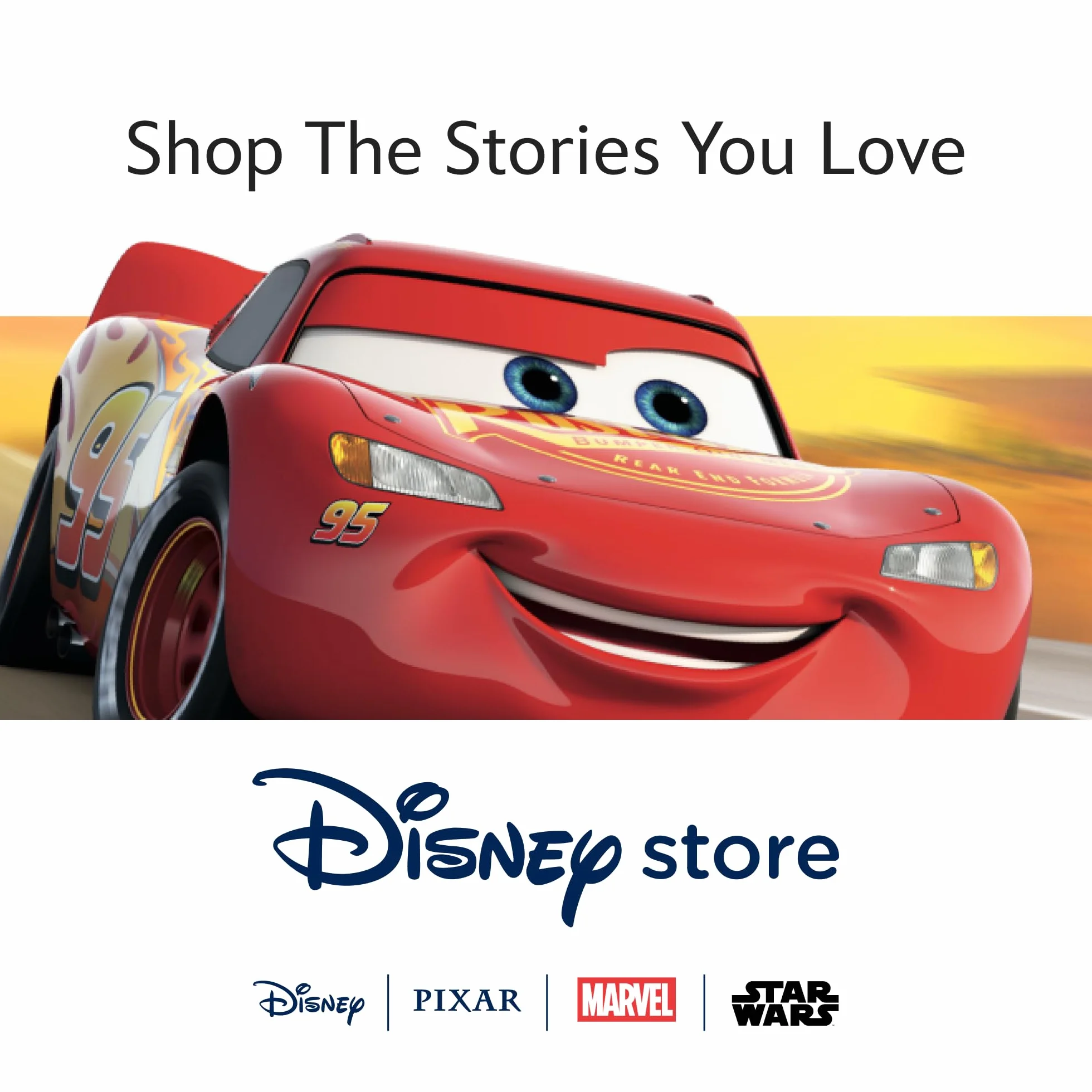Disney Store Official, Cars, Rayo Mcqueen, Coche teledirigido, 25 cm, para niños, Juguete teledirigido de Alta Velocidad con Ruedas extragrandes y Giro de 360°, para Mayores de 3 años