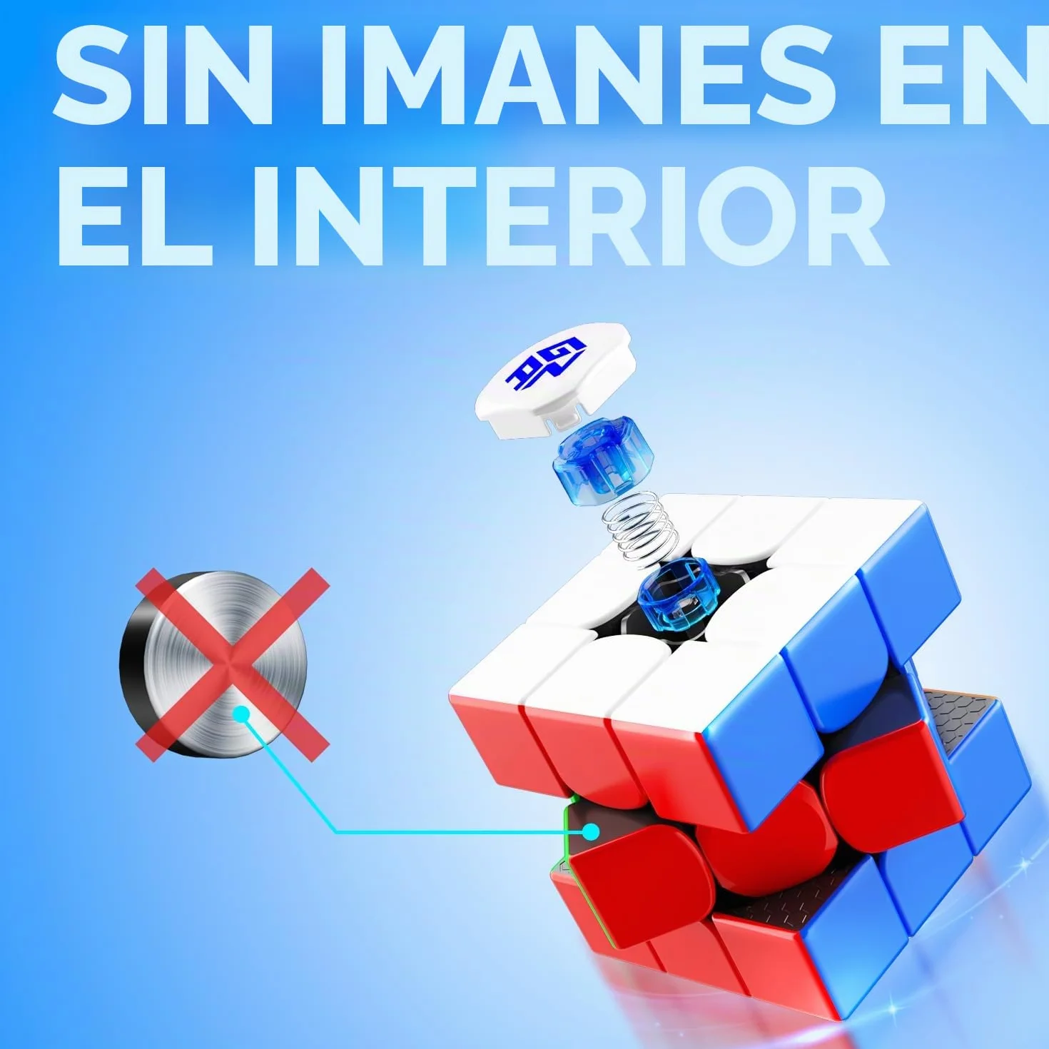 GAN 356RS 3x3 Speed Cube Original Profesional Sin Pegatinas