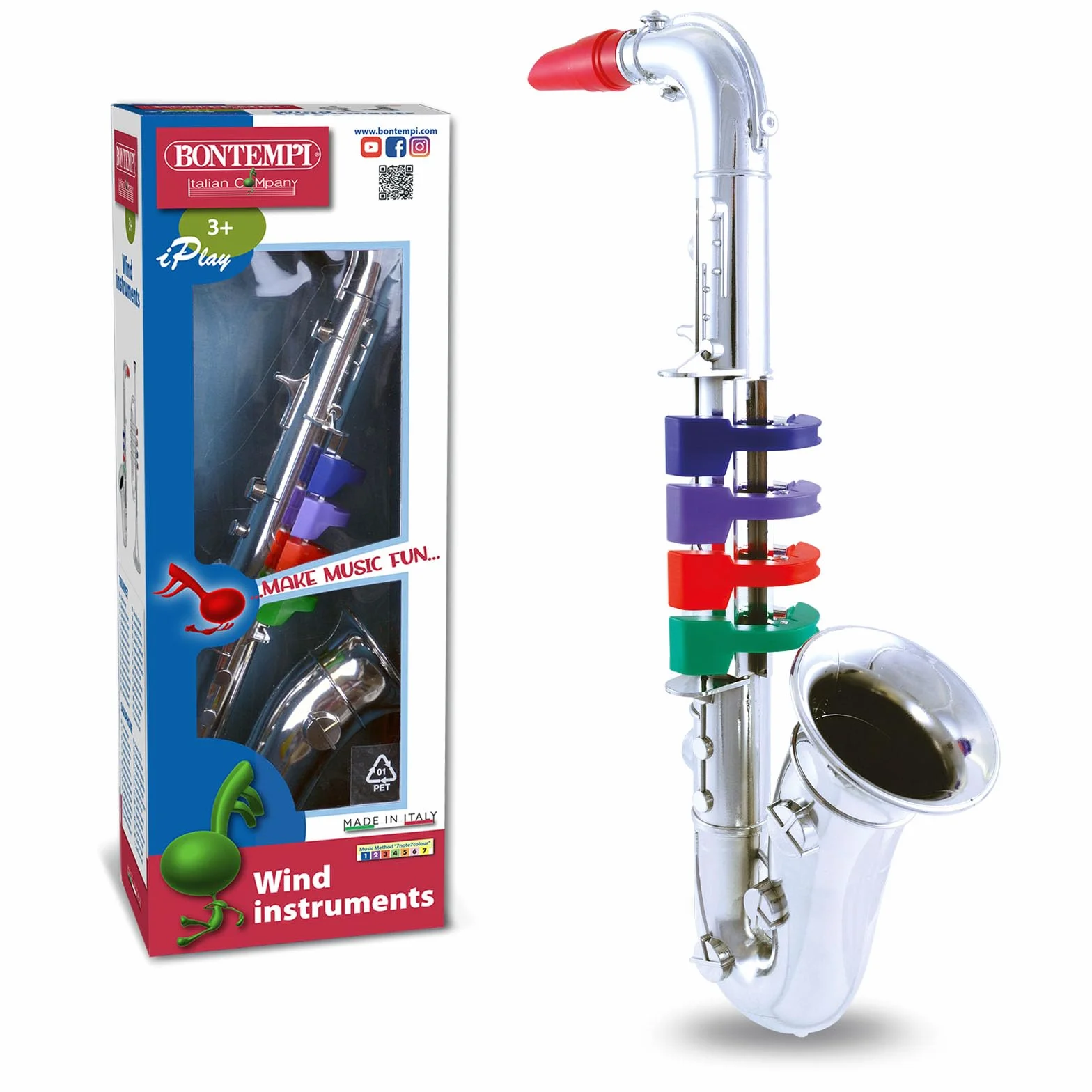 Bontempi | Chromatic4NoteSax - Sassofono Cromato a 4 Note per Introduzione Musicale e Divertimento