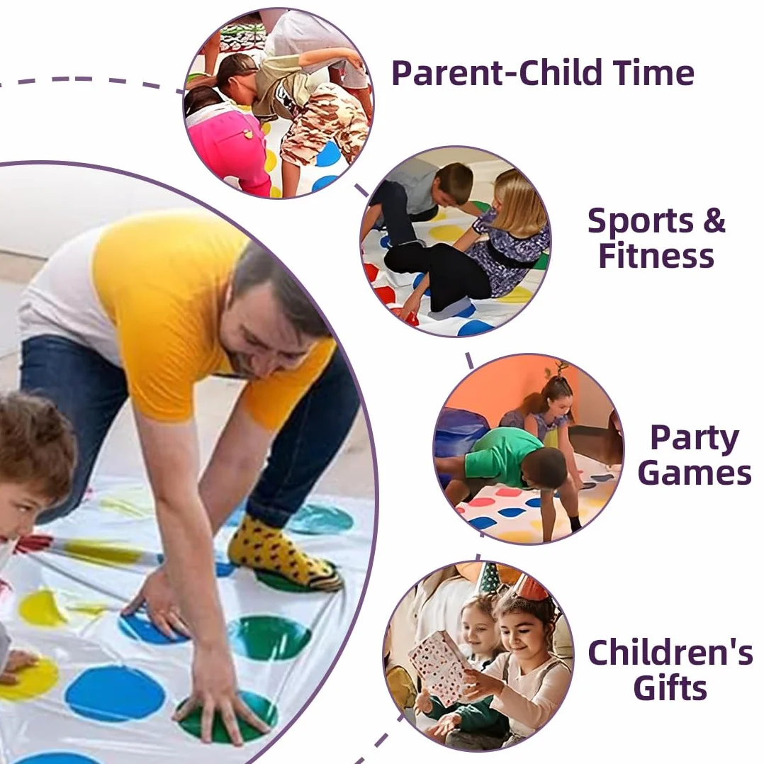 Divertido juego Twister, Twister italiano para niños a partir de 6 años, para 2 jugadores o más, diversión interactiva para toda la familia, Twister para niños