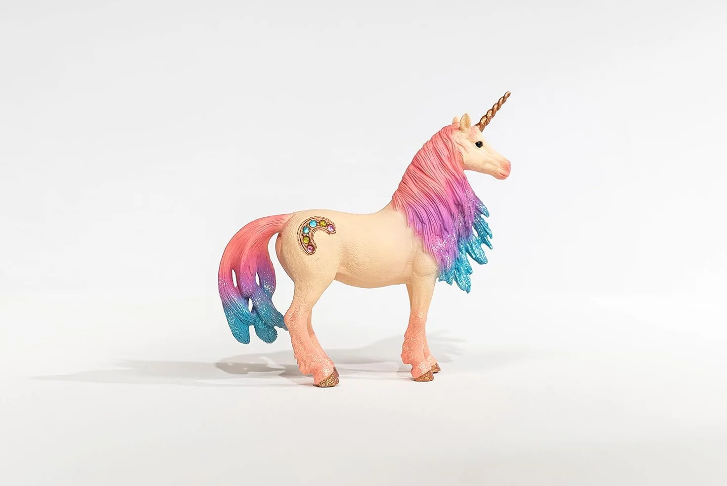 Schleich BAYALA | Yegua Unicornio Marshmallow 70723 | Figura Detallada y fantástica | Gran Regalo para niñas y niños | Figura de colección | Juguete a Partir de 5 años | 13 x 4 x 13 cm