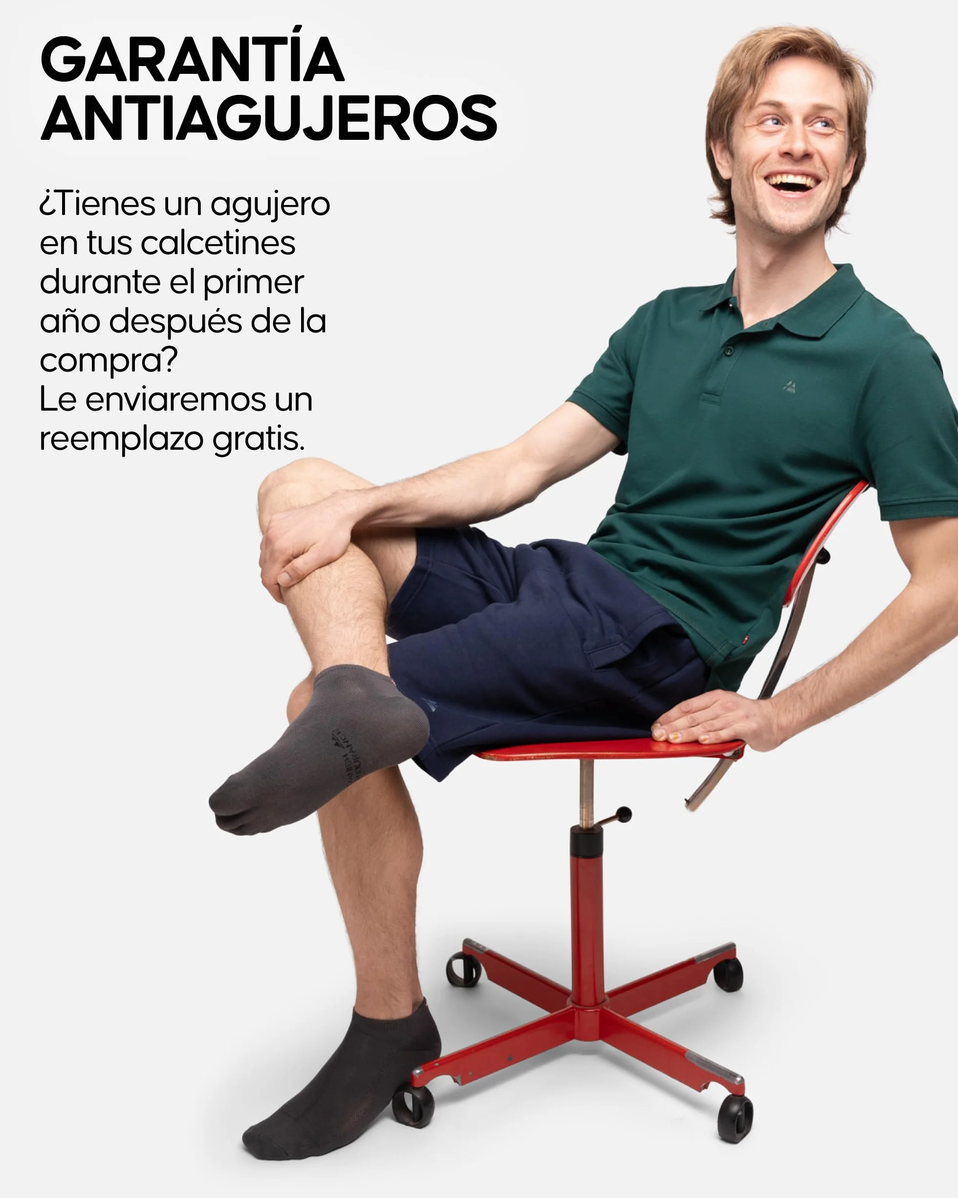 DANISH ENDURANCE Calcetines Tobilleros Bambú Transpirables 6 Pack
