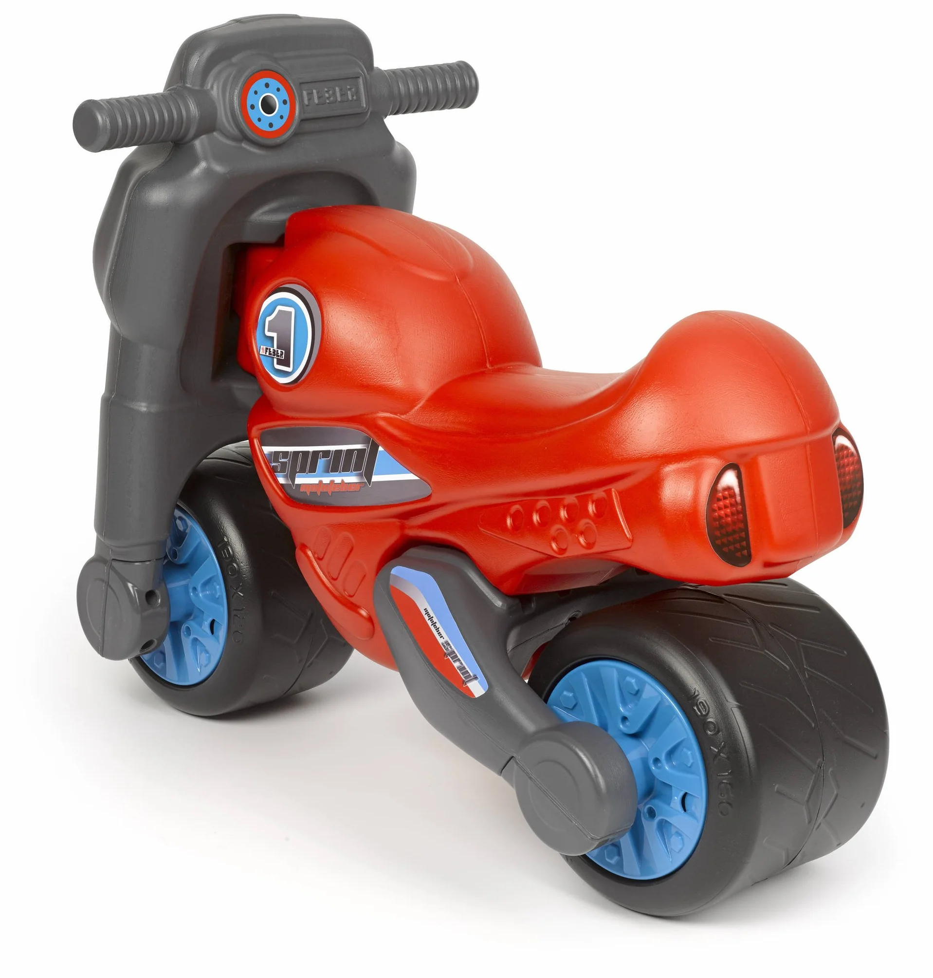 Motofeber 1 Sprint Red, Correpasillo de Color Rojo con Casco y Ruedas Anchas para Estabilidad y Protección, Uso Dentro o Fuera de Casa, para Niño o Niña de 3 a 5 años, Famosa (800009165)