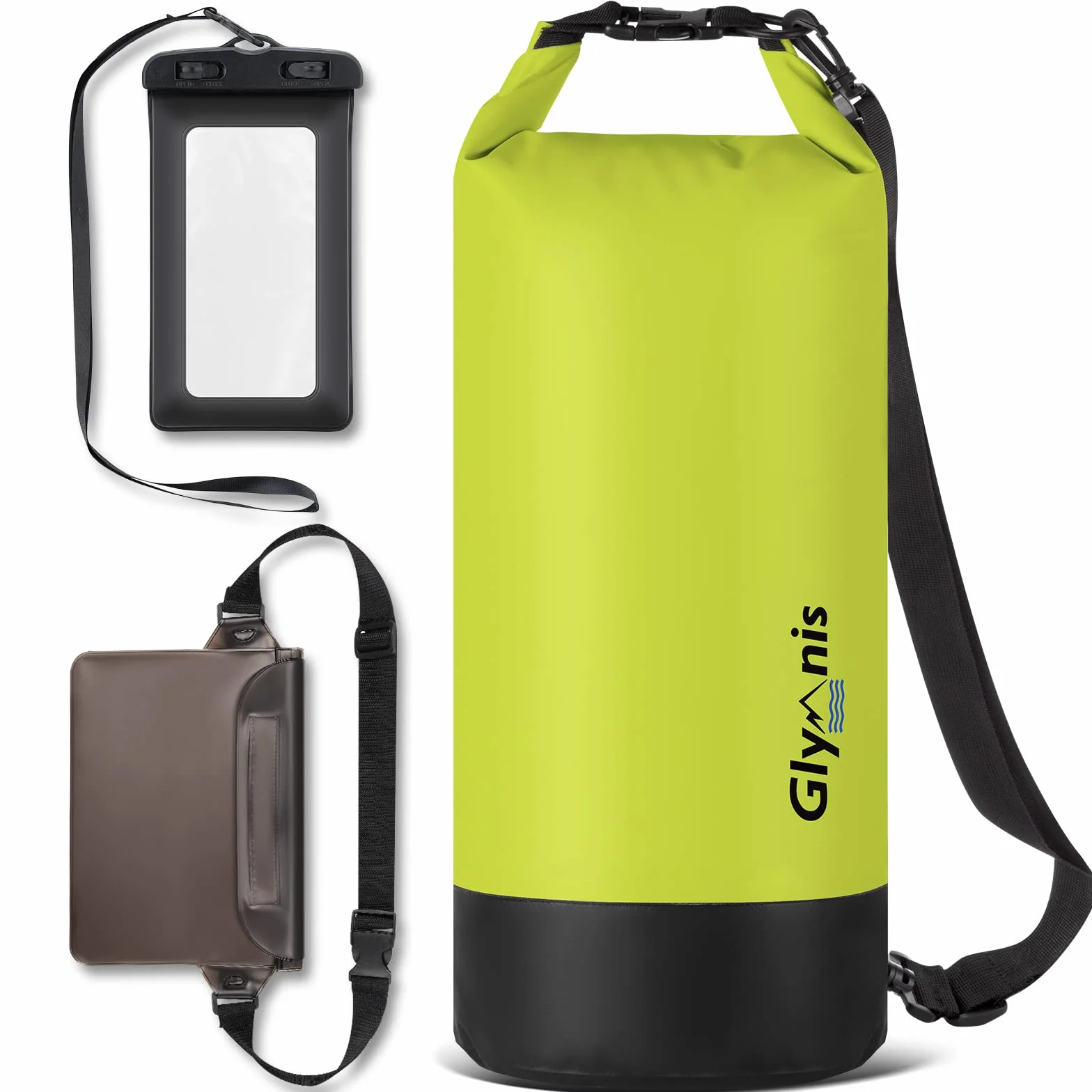 Glymnis Bolsa Impermeable 5 L 10 L 20 L para Rafting Kayak Playa Senderismo