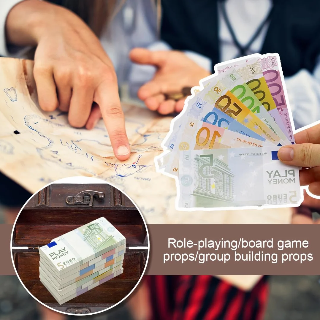 86 Piezas Billetes y Monedas de Euro de Juguete, Dinero Falso para Niños, Accesorios de Juego de Rol para Fiestas y Miniaturas