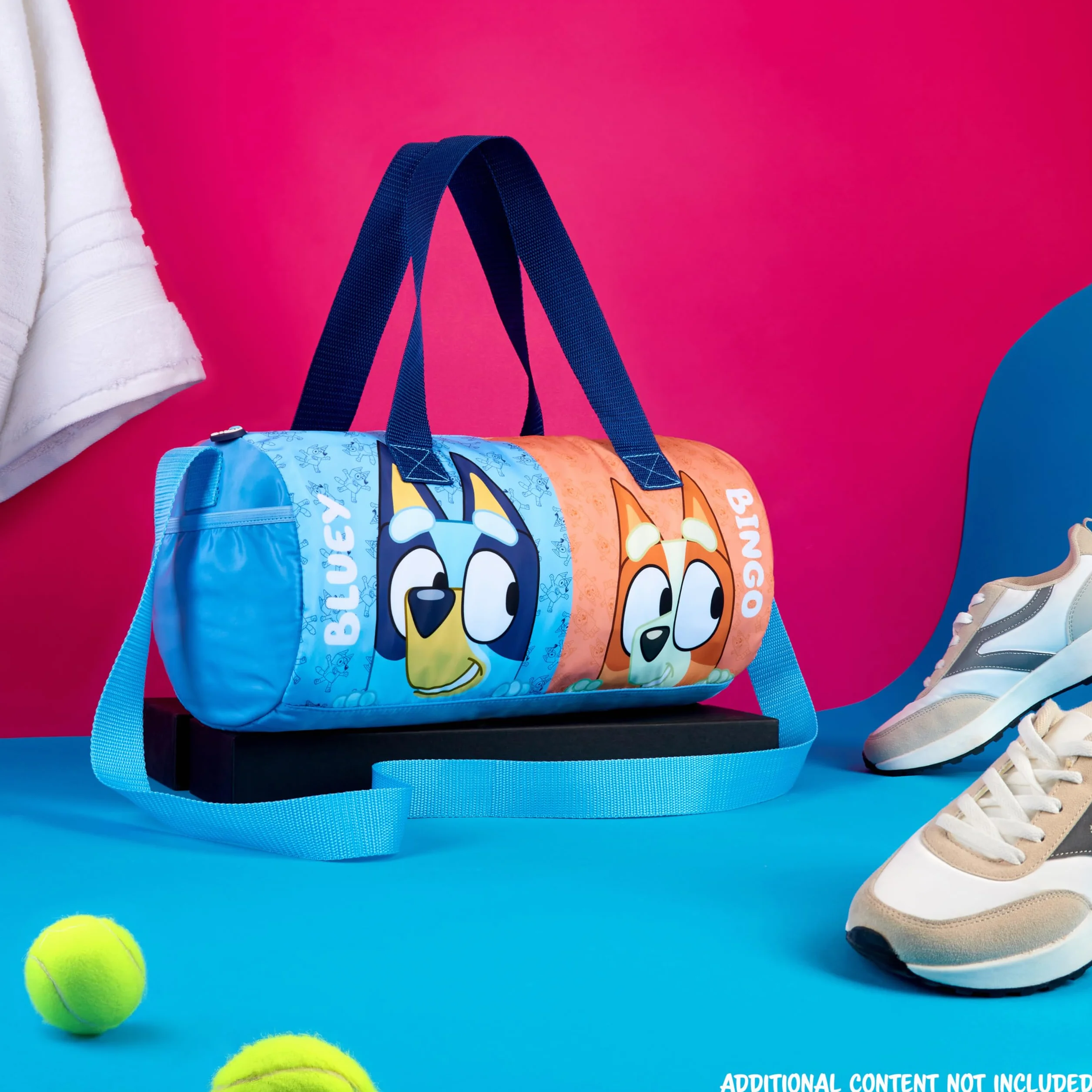 Bluey Bolsa de Deporte para Niños, Bolsa de Viaje con Correas Ajustables