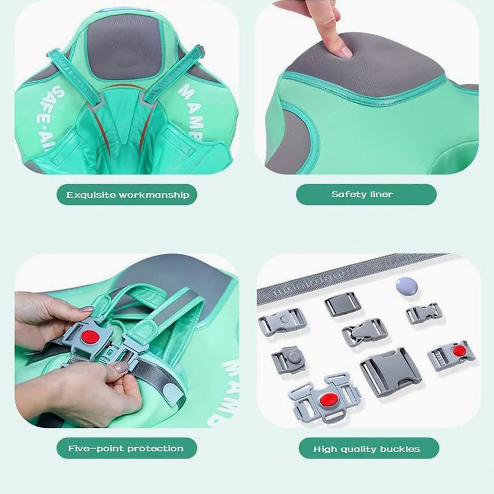 Flotador para Bebés para Natación Flotadores Infantiles para Piscina | Con Protección Solar UPF50+ Para Bebés De 3 A 24 Meses, Para Playa, Lago, Bañera Y Viajes