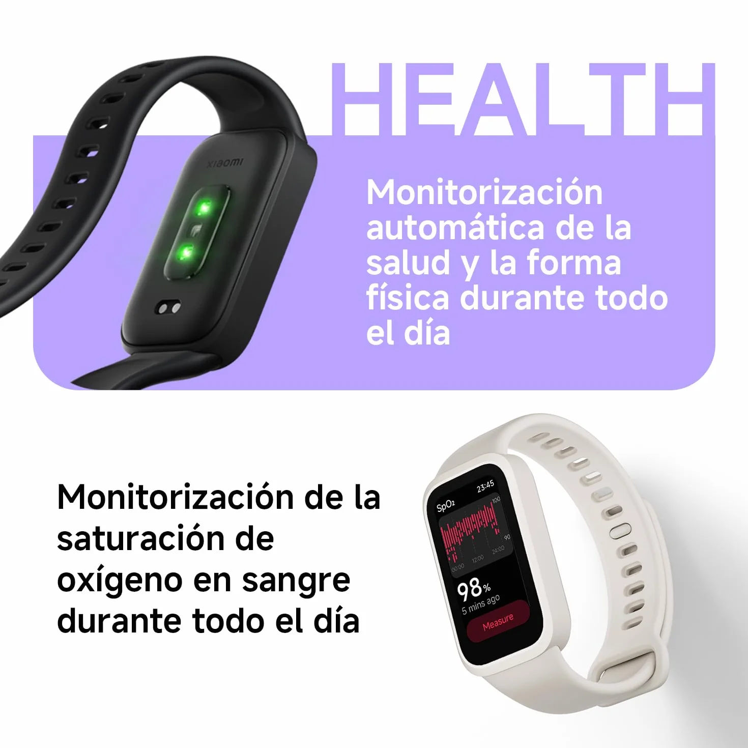 XIAOMI Smart Band 9 Active Pulsera de Actividad 1,47" 60 Hz 5ATM Negro