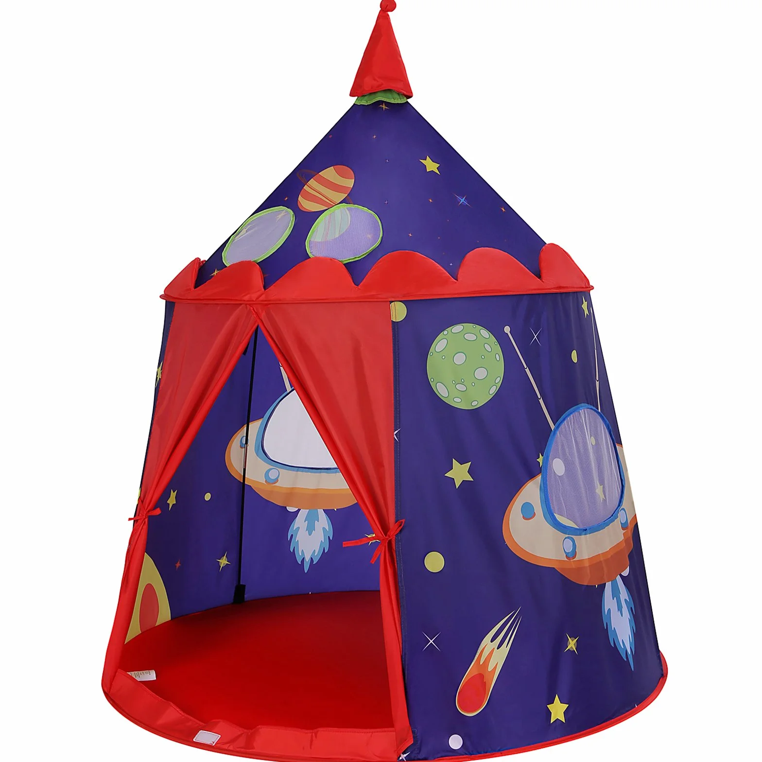 SONGMICS Tienda de Campaña Infantil, Carpa Infantil Plegable, Casa de Juegos para Interiores y Exteriores, Pop-up Portátil, Tienda con Bolsa de Transporte, Regalo para Niños, Azul LPT01BU
