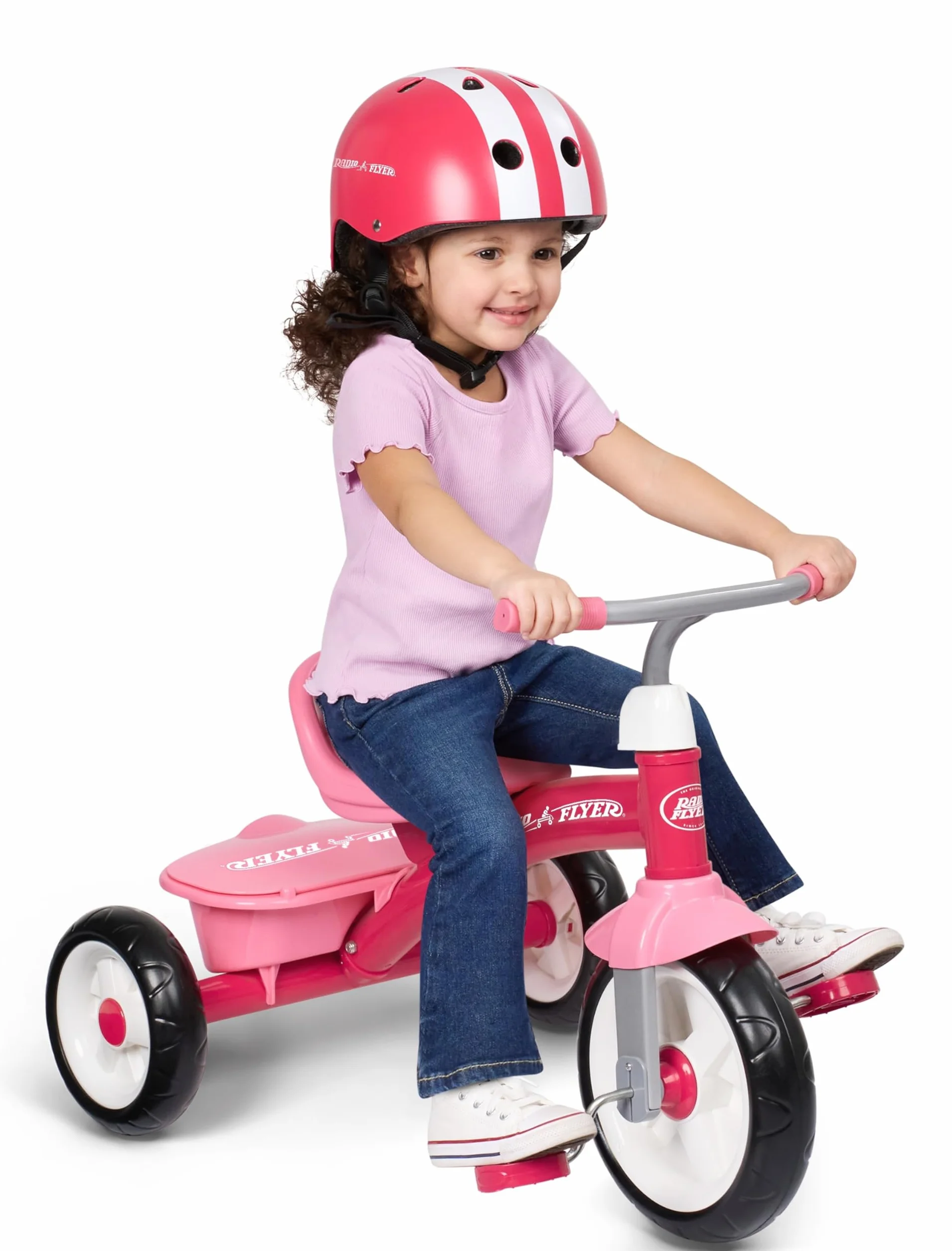 Radio Flyer Triciclo Rosa, Triciclo para niños pequeños al Aire Libre, de 2 ½ a 5 años (Exclusivo de Amazon)