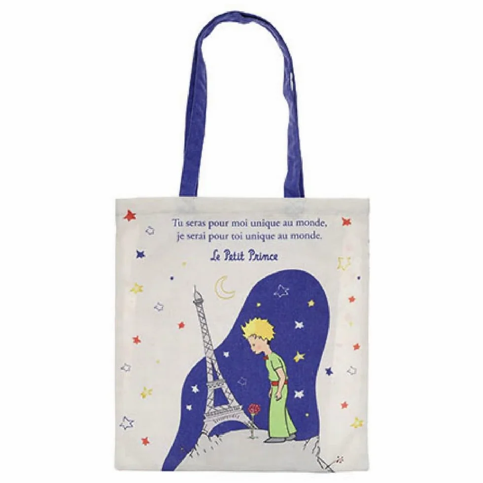 Kiub Bolsa de algodón El Principito Torre Eiffel 37x40cm
