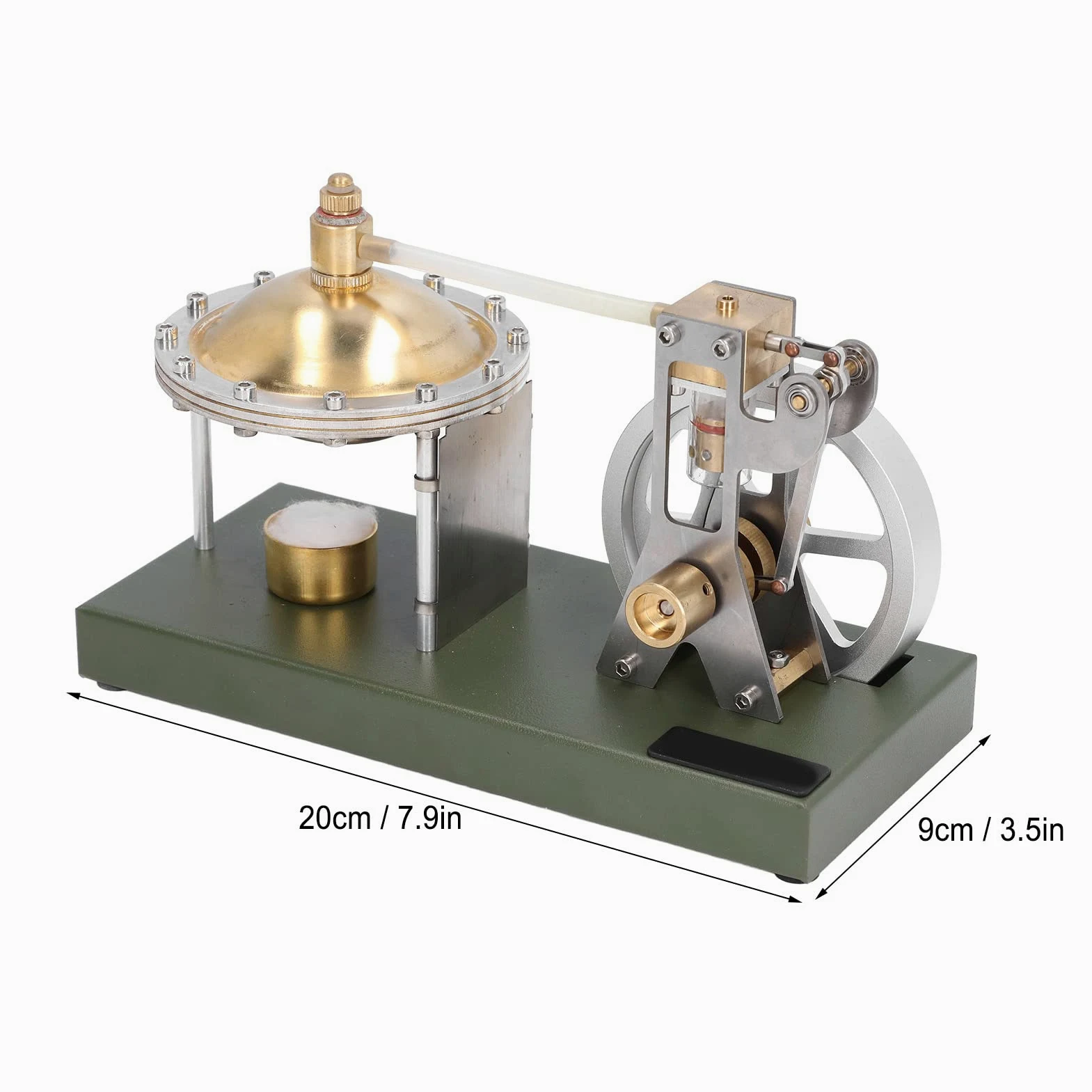 Modelo de Motor de Vapor con Diseño de Volante De Inercia, Mini Generador Doble para Educación y Decoración