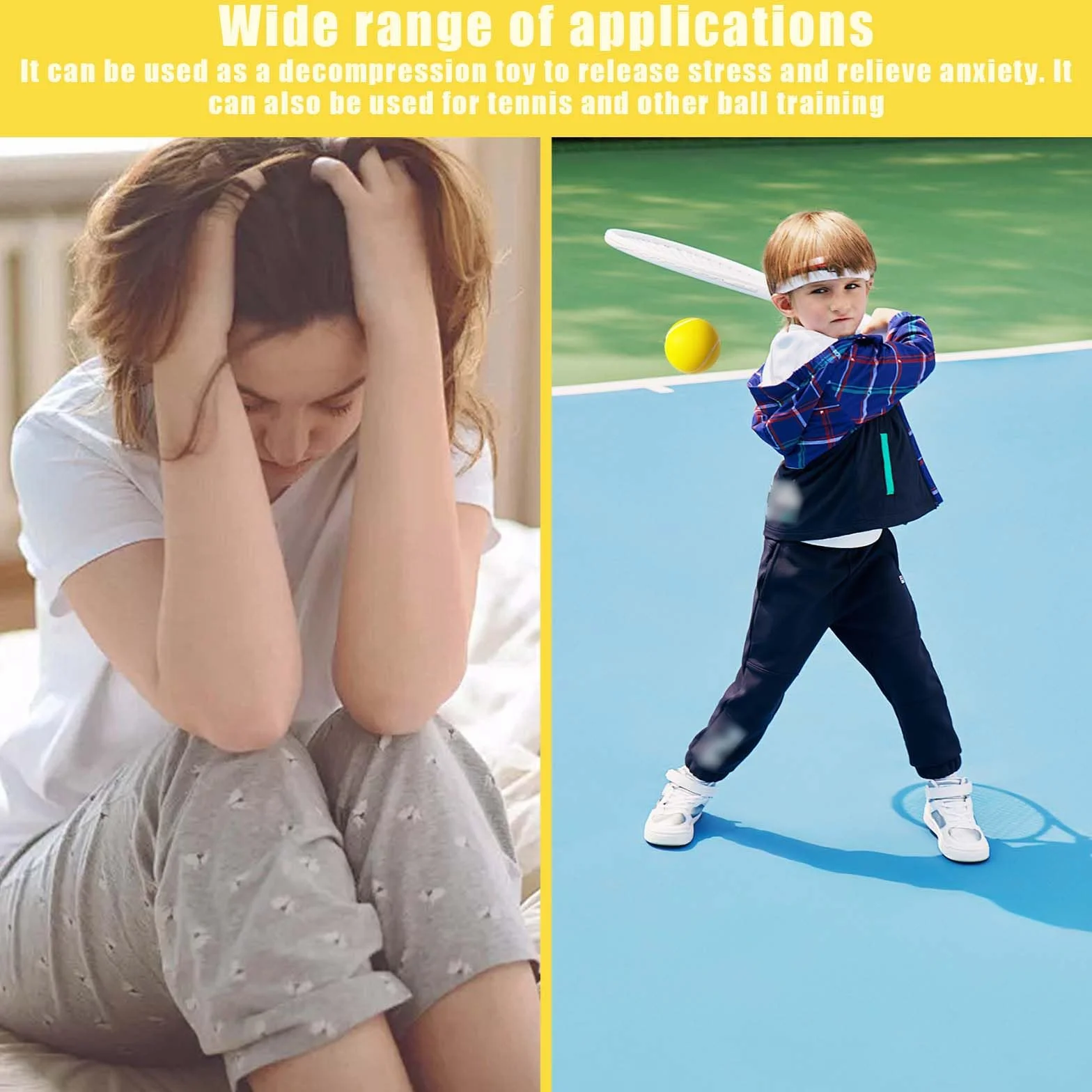 Pelotas Deportivas de Espuma 12 Piezas, Bolas Tenis Espuma Inflables