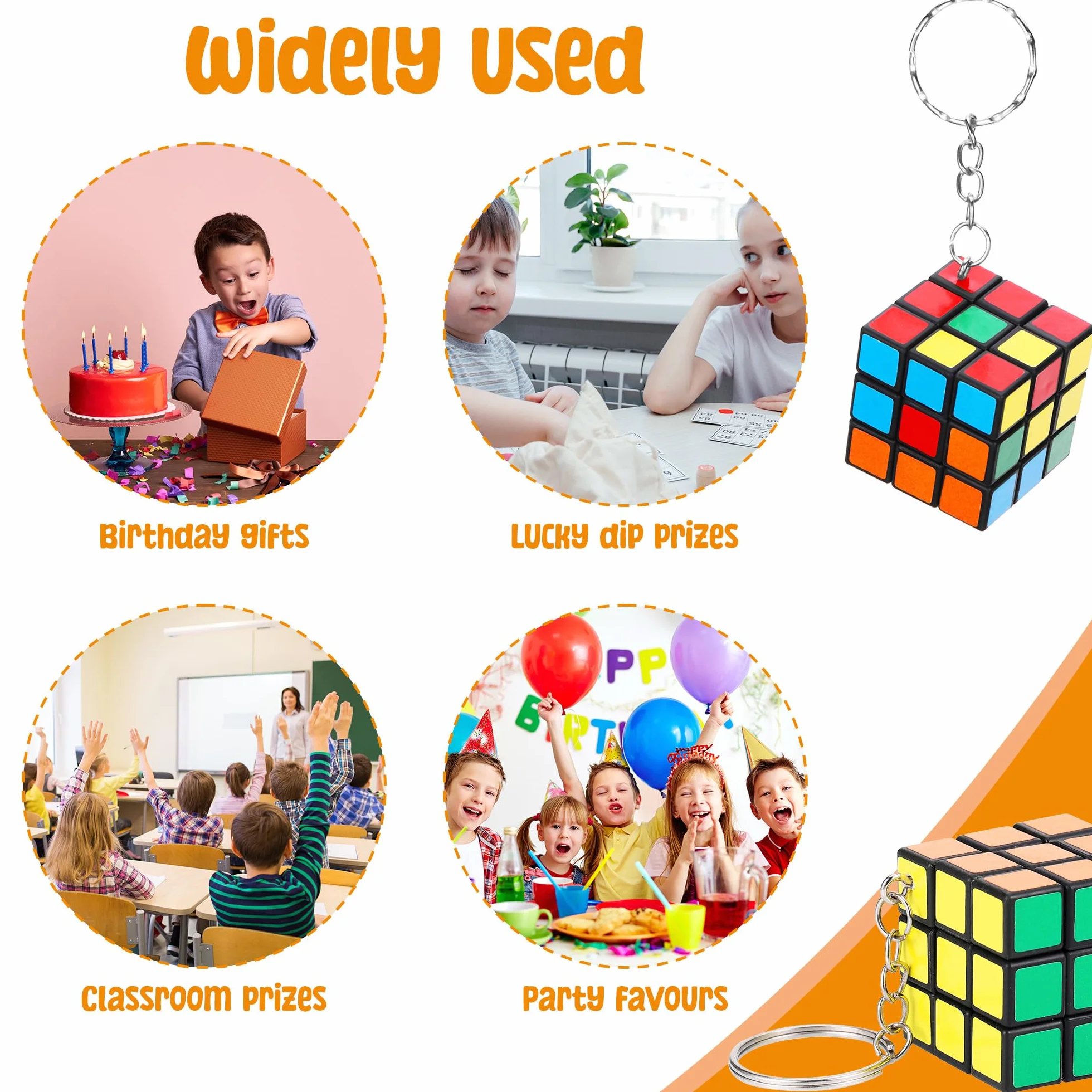 Fentar 20uds Cubo Magico Regalos Cumpleaños Niños Colegio, Speed Cube Llaveros Infantiles, Mini Cubo Detalles Cumpleaños Niño, Pequeños Regalos para Rifa Premios Regalo de Fiesta