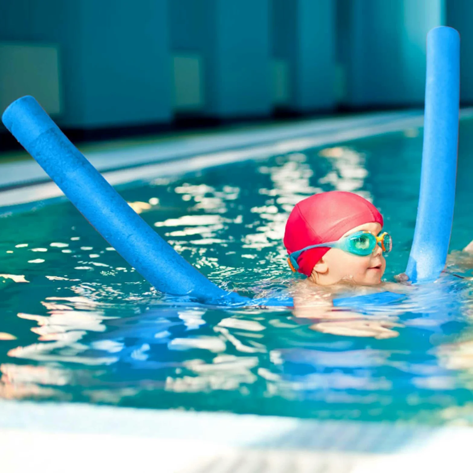 Fideos de espuma para piscina, tubos flotantes de espuma flexibles | coloridos ayudantes de natación para entrenamiento de ejercicio, fideos reutilizables para niños y adultos