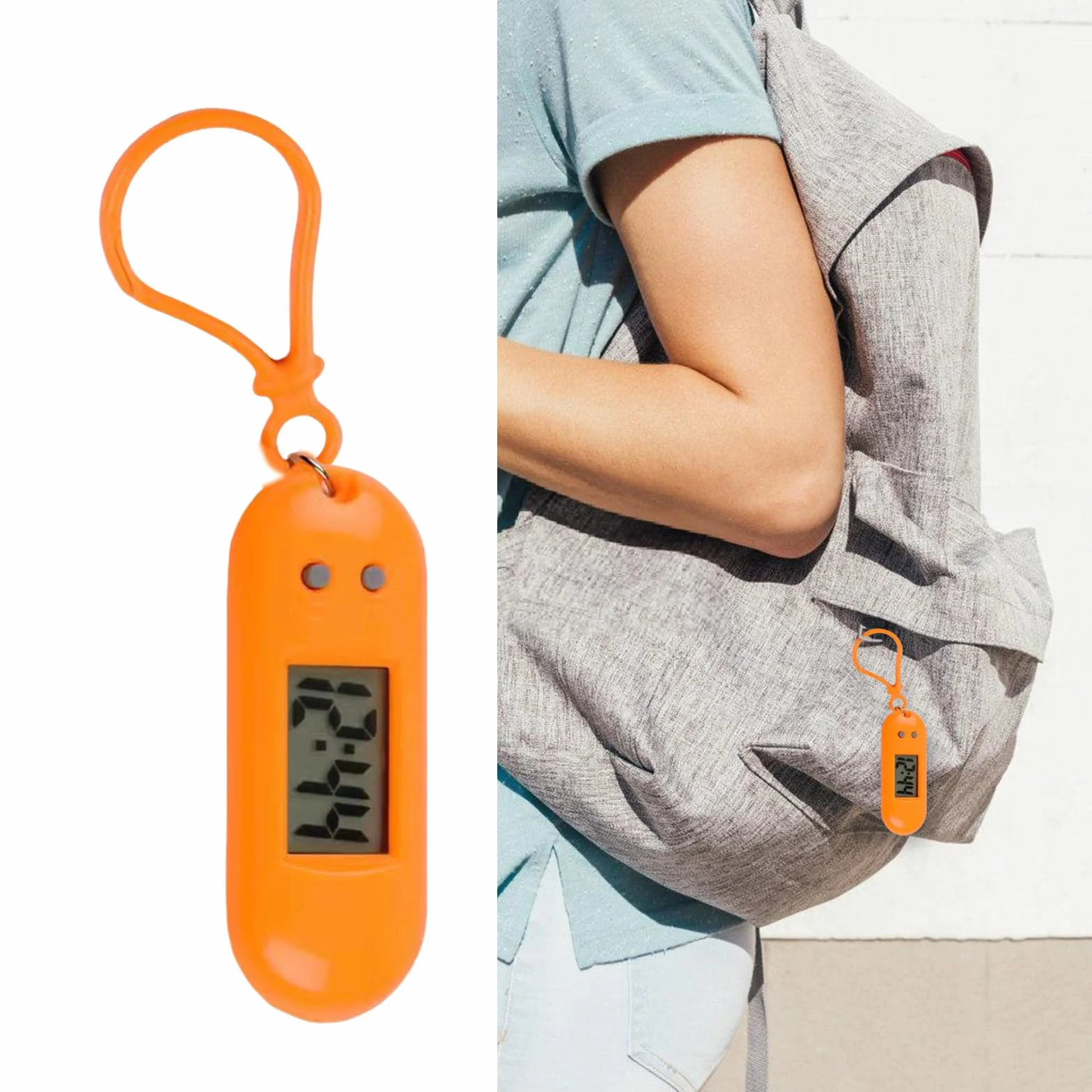 Reloj de bolsillo digital LED portátil en miniatura para estudiantes