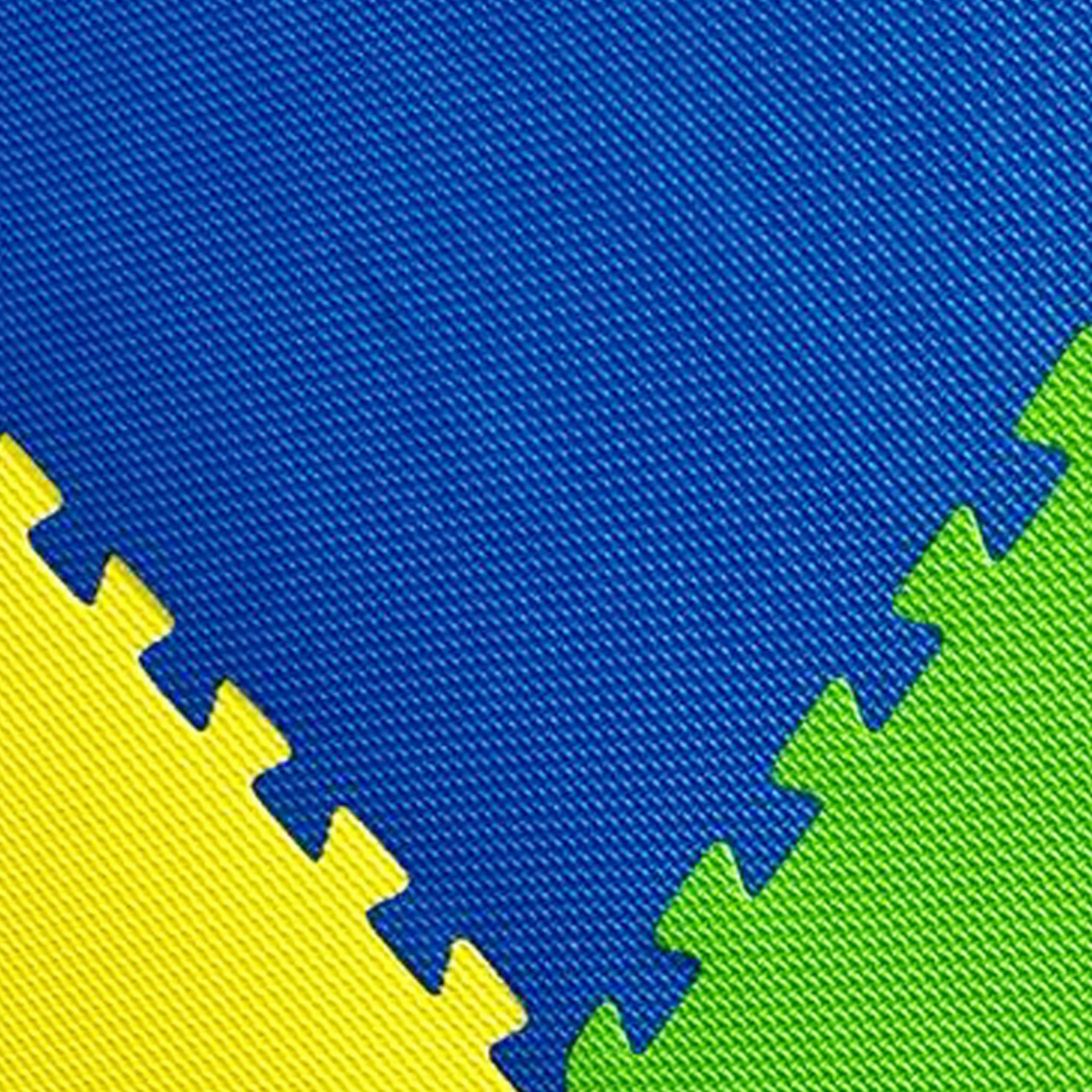 SUELOSPORT Alfombra Puzzle para Bebés y Niños Acolchada, Tapete Juego Infantil 60x60cm, Manta Juegos Gateo Bebes, Colchoneta para Jugar en el Suelo, Tapete Actividades - 12 Piezas (4,32 m²)