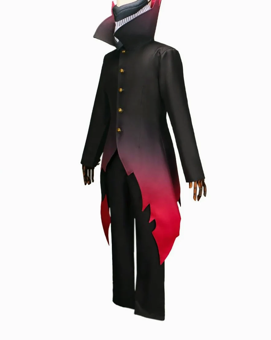 Disfraz de anime negro para hombre, chaqueta larga, para Halloween, cosplay