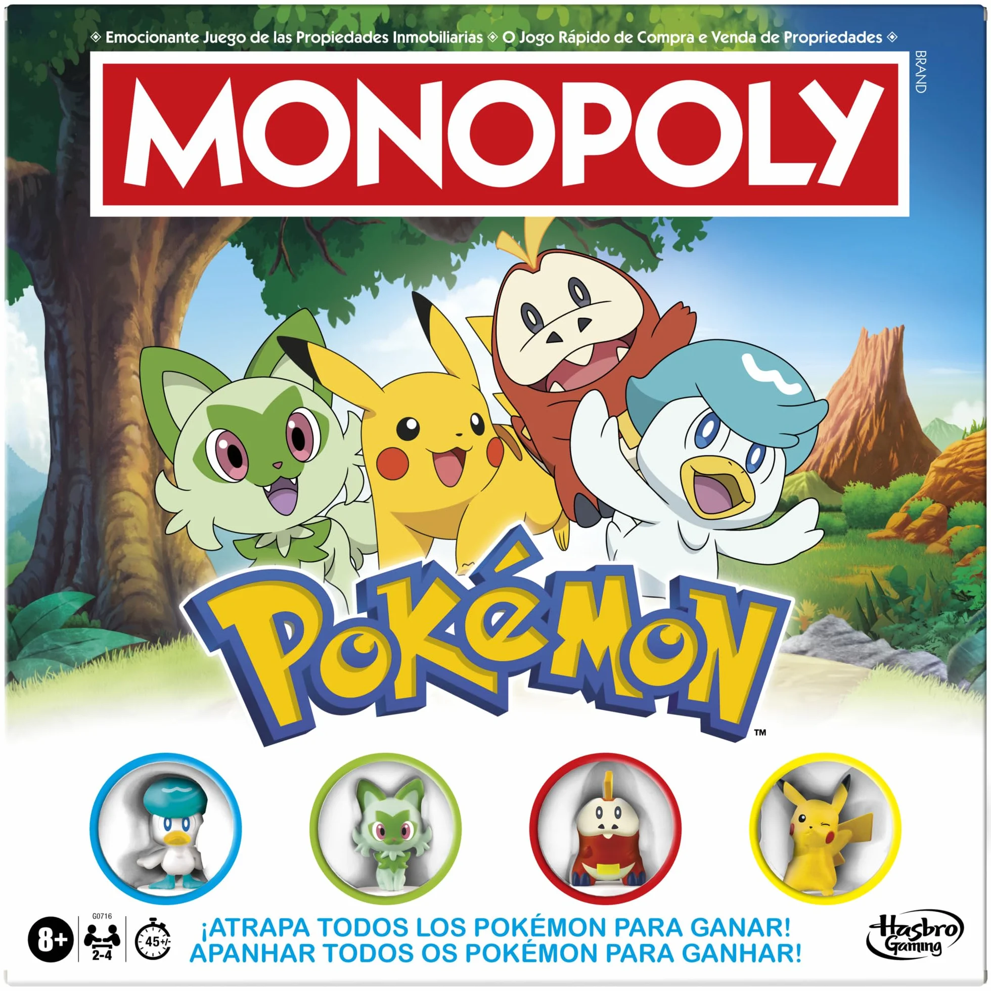 Juego de Mesa Monopoly Edición Pokémon - Versión en español Portugues