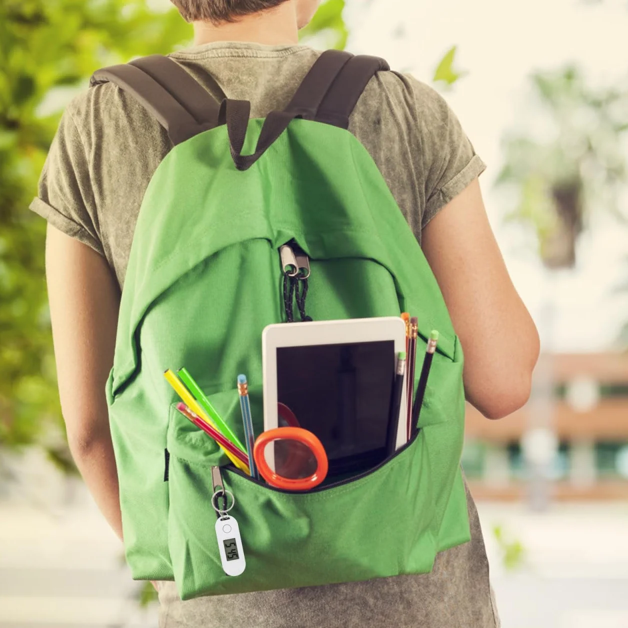 iplusmile Reloj de bolsillo electrónico con llavero digital para niños
