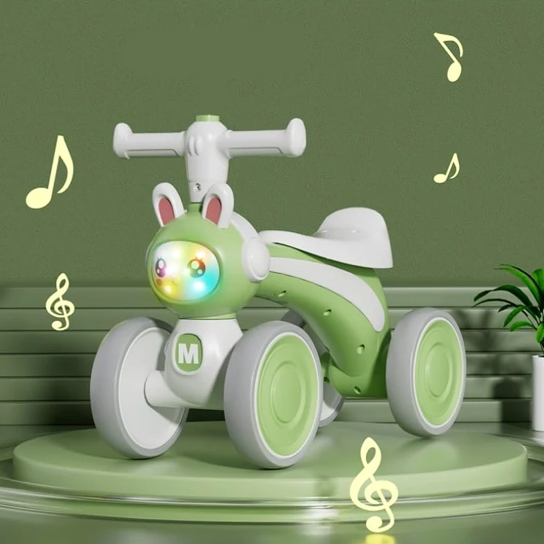 Coche sin Pedales Bicicleta de Equilibrio for Interiores y Exteriores sin Pedales Andador for bebés Juguetes Ruedas silenciosas, Primera Twister Coches