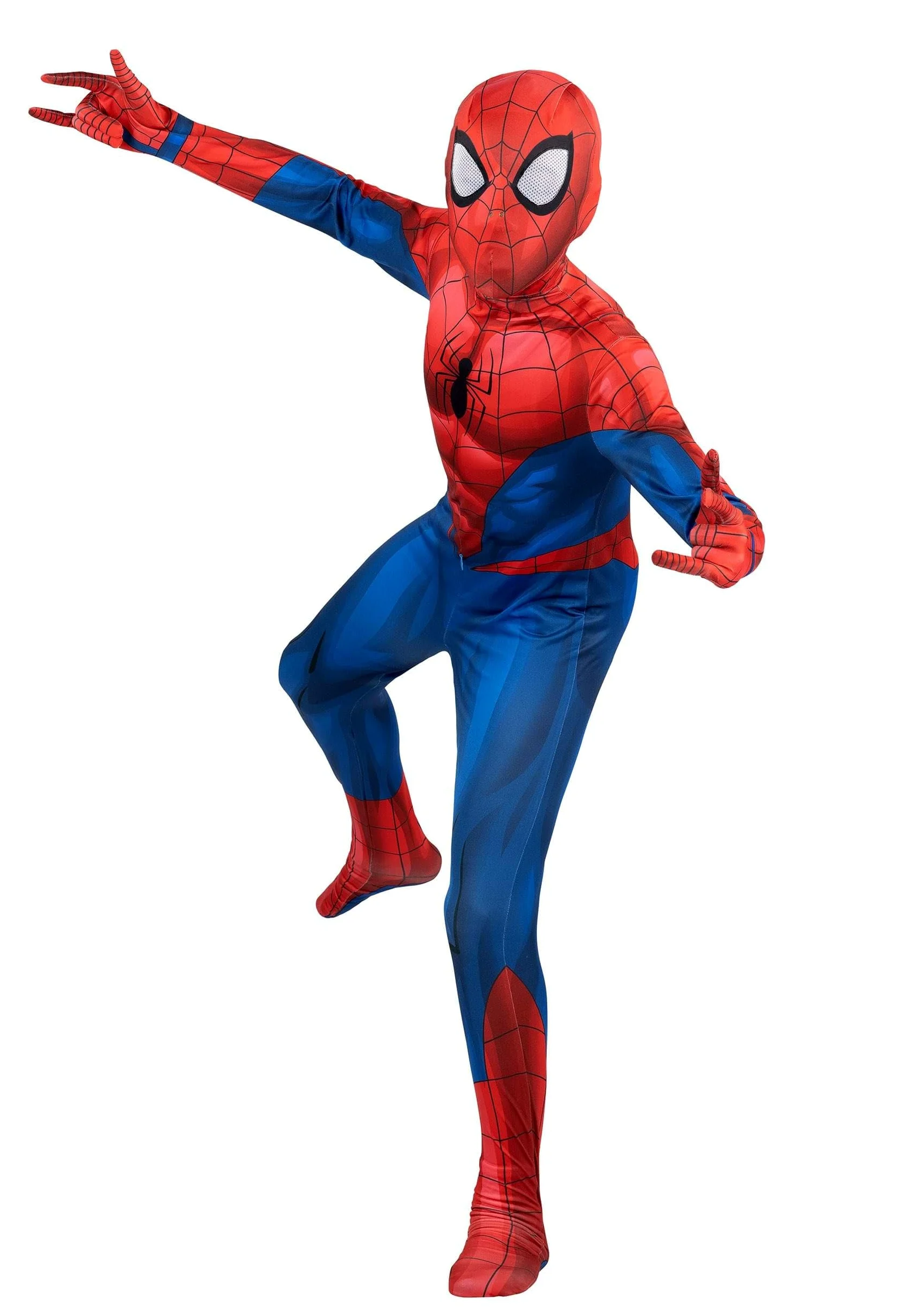 Marvel - Disfraz clásico de Spider-Man Zentai para niños