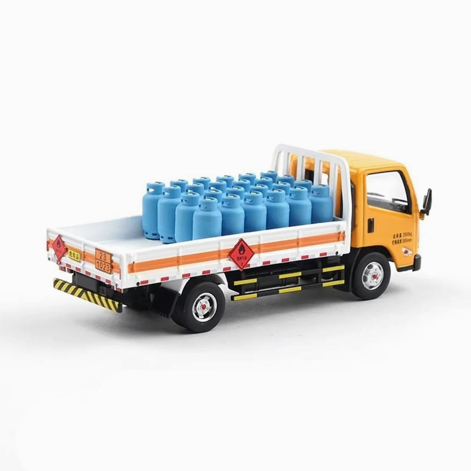 Milageto Camión Ligero de Transporte de Gas, Modelo 1:64, simulación de Durabilidad, vehículo en Miniatura Ligero de Calidad, Juguete de aleación