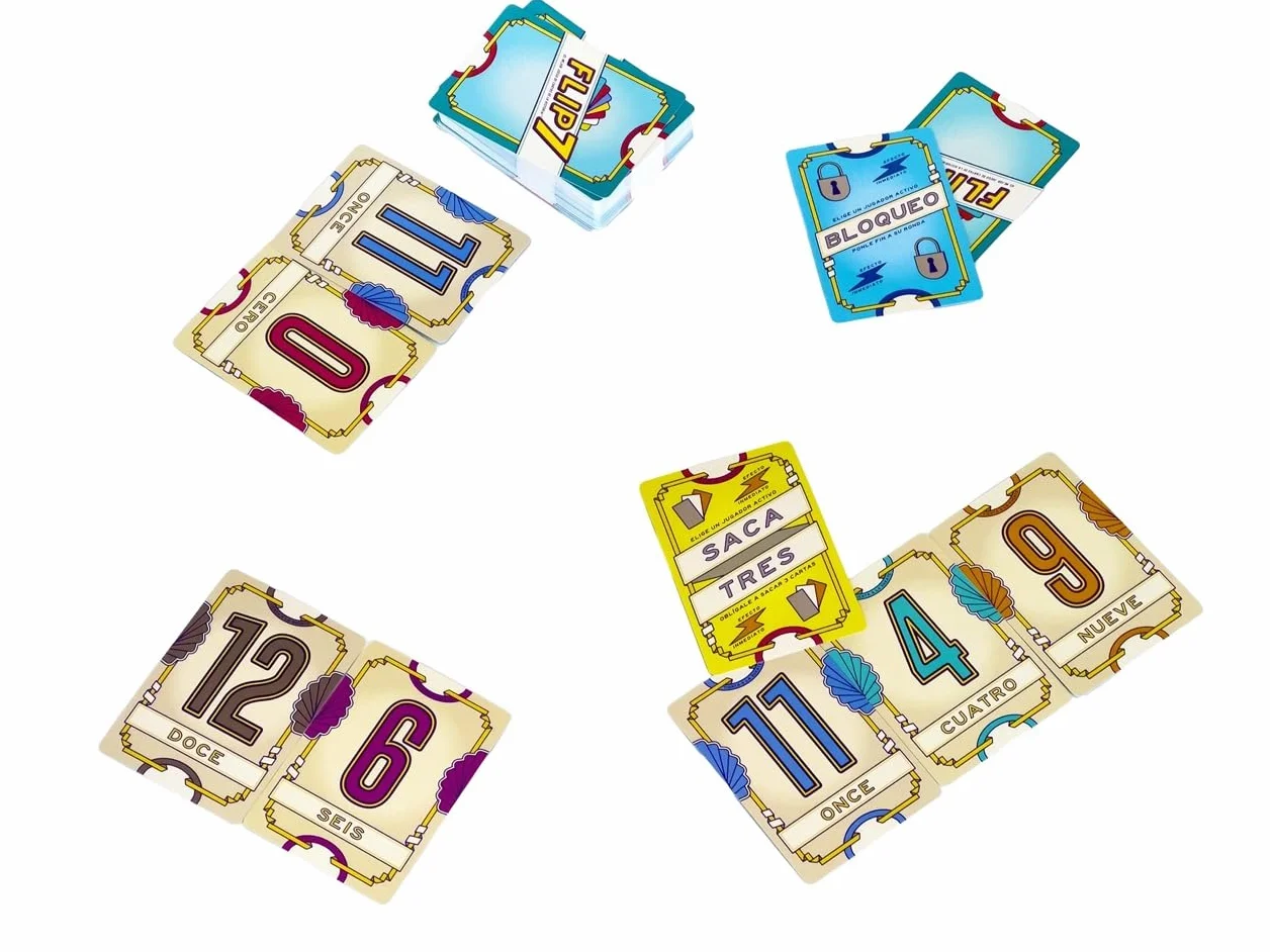 Mercurio - Flip 7 | Juego de Cartas Estratégico y Divertido | Reta tu Suerte y Tu Astucia | para Adultos y Niños +8 Años | Ideal para Fiestas, Familia y Amigos | 20 Minutos de Diversión