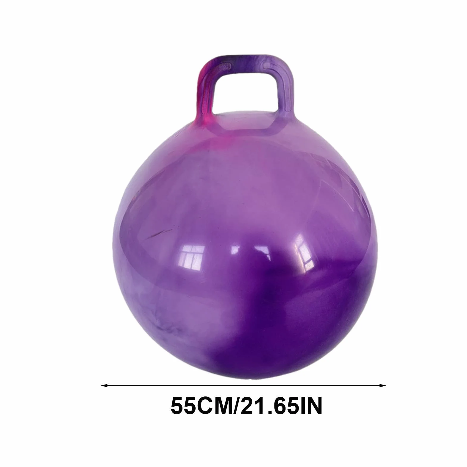 Pelota De Saltar con Asas Ergonómicas, Pelota De Salto para Niños, Balones Saltadores, Pelotas Hinchable Saltarina, Altura Ajustable, Antideslizante, Jardín Actividades Exterior Juego Ejercicio