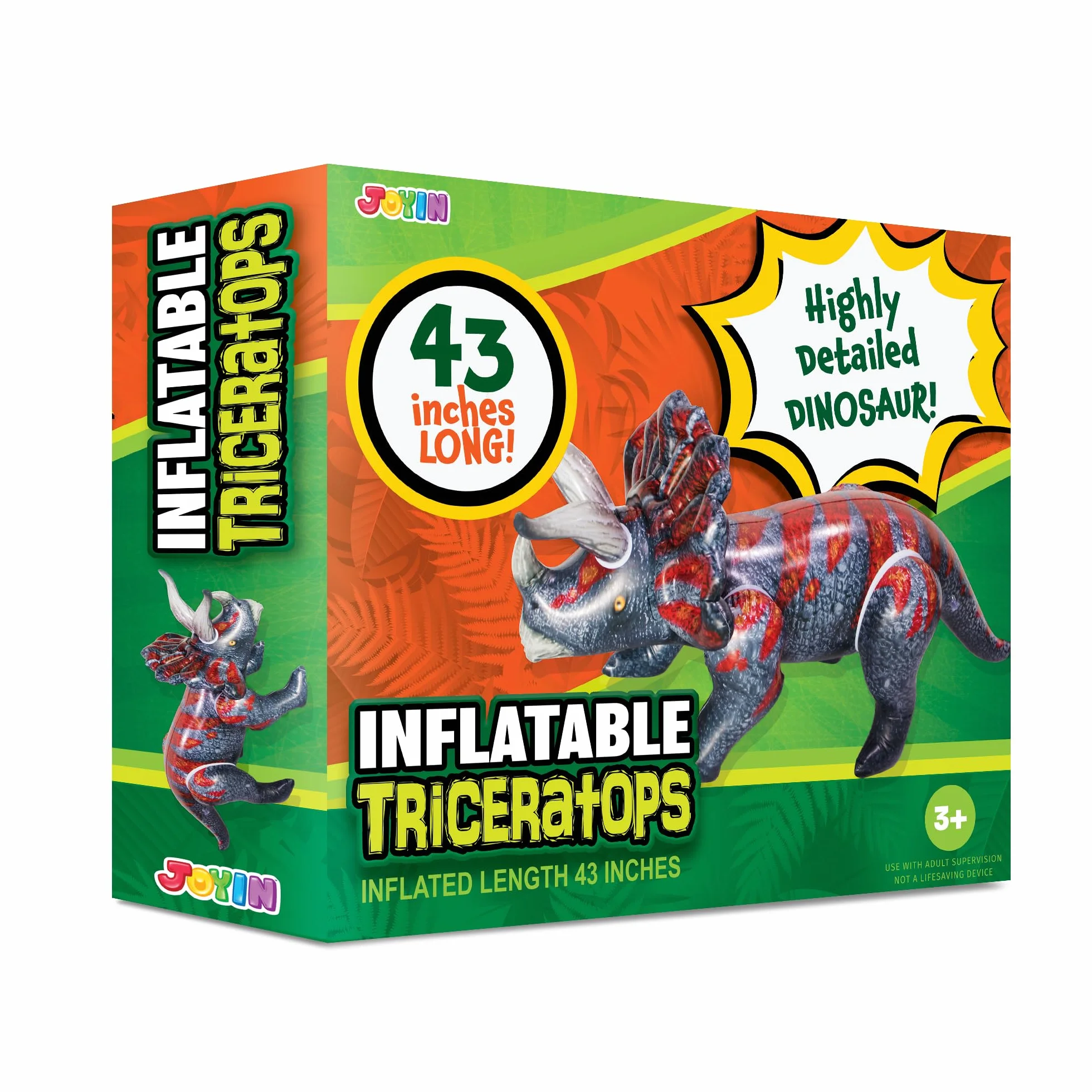 JOYIN Triceratops Inflable de Dinosaurio para Fiesta de Piscina