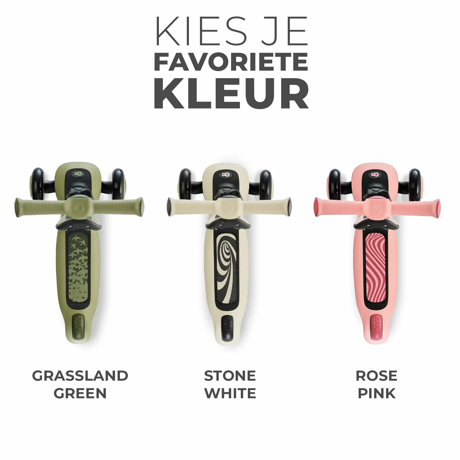 Kinderkraft Halley, Patinete 2 en 1, para Niños, Ajustable, Draisienne, Triciclo, Multifuncional, Bici, 3 Ruedas, LED, De 2 años hasta 50 Kilos, Blanco