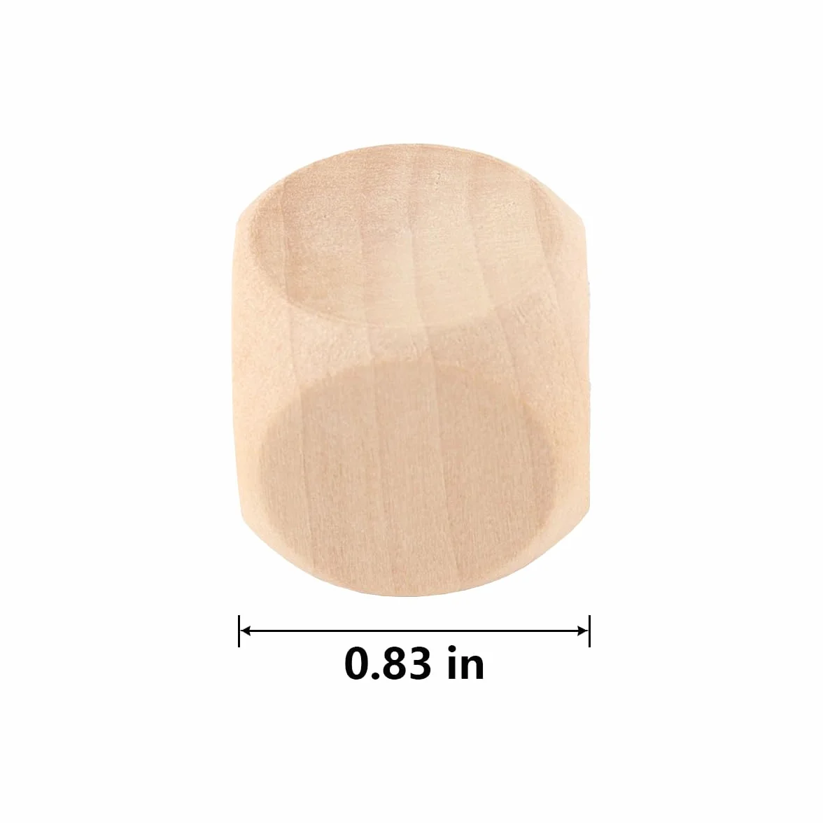 Sarini 10 Dados De Madera De 20 Mm, Redondos, Lisos, De Seis Caras, Sin Pintar, Para Enseñanza DIY, Recursos Creados, Enseñanza De Juegos.