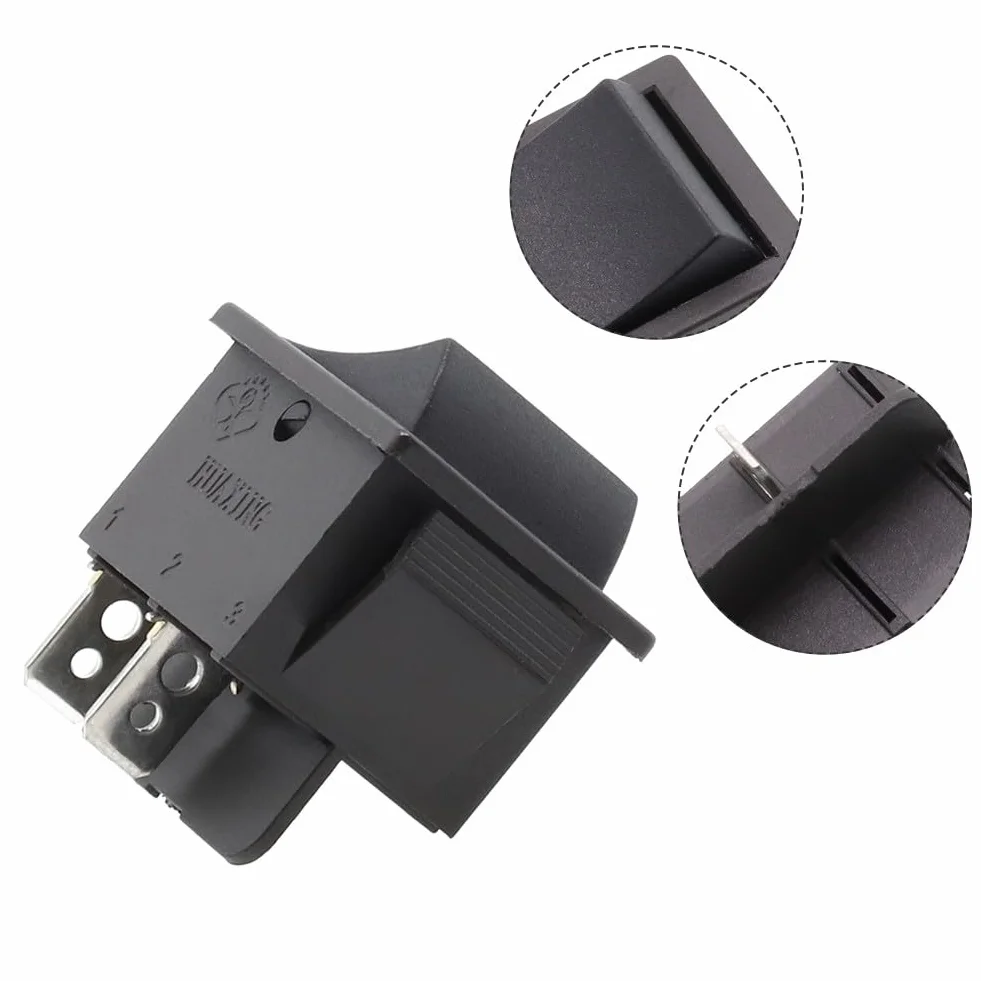 Interruptor de pie basculante para coches eléctricos para niños, control de reinicio del pedal del acelerador compatible con modelos de coche de 6 V y 12 V, pieza de repuesto de enchufe de 2
